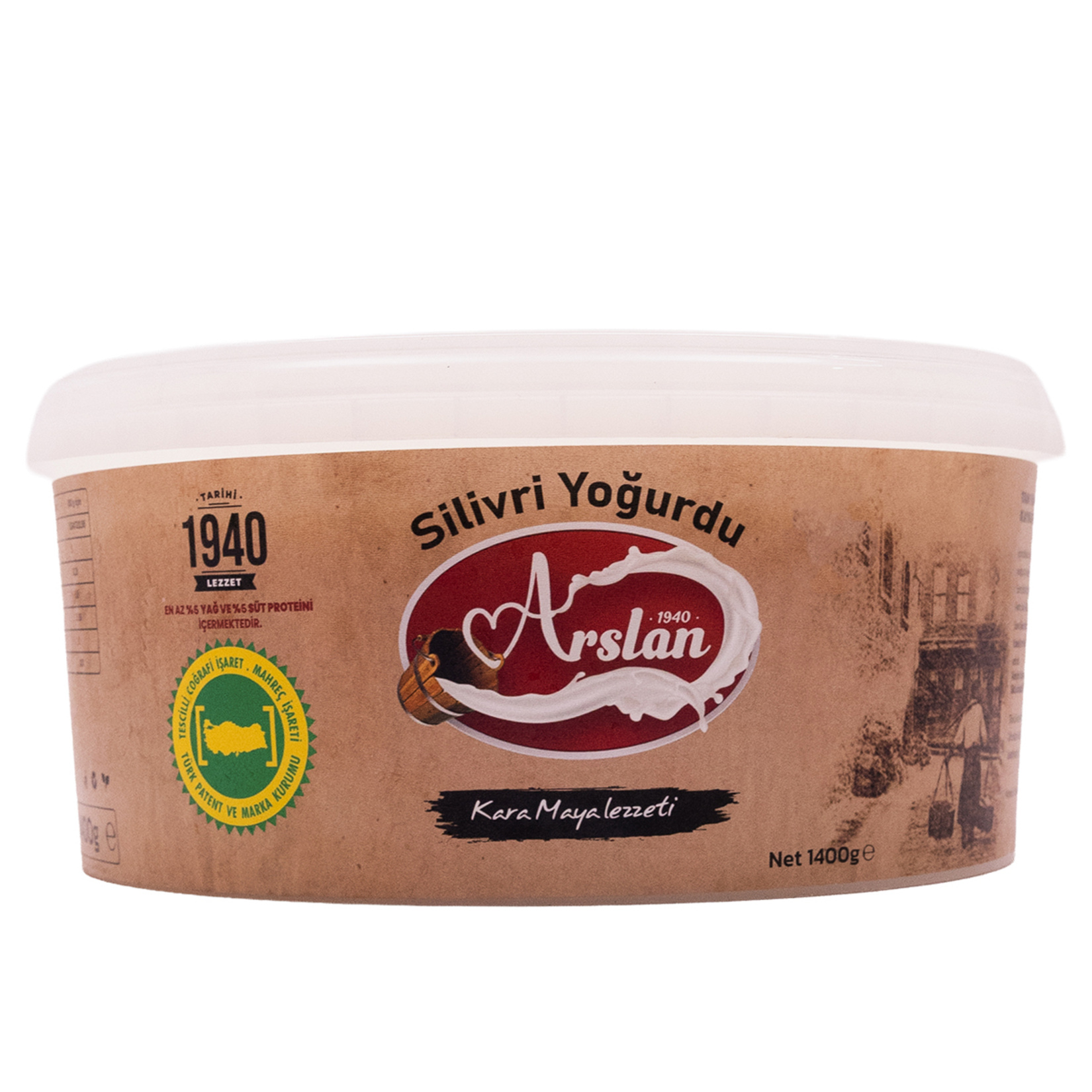 Arslan Tam Yağlı Kaymaklı Yoğurt 1.4 Kg