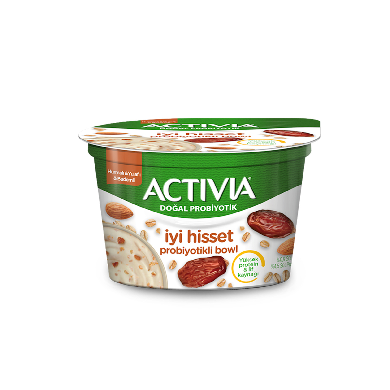 Activia İyi Hisset Probiyotik Bowl Hurma & Yulaf & Badem 150 G - Görsel 1