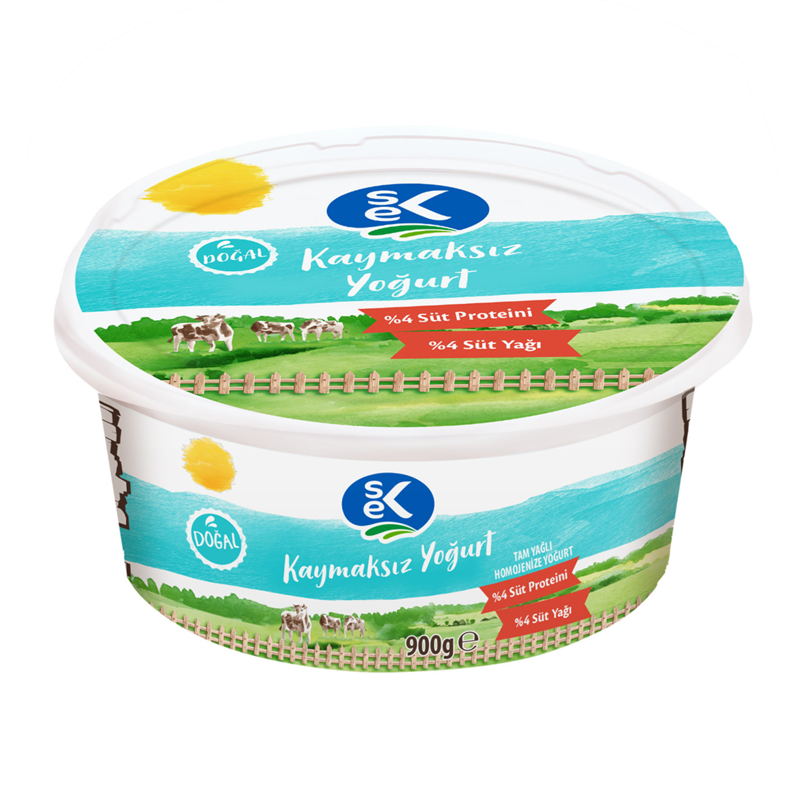 Sek Çiftlik Kaymaksız Yoğurt 900 G