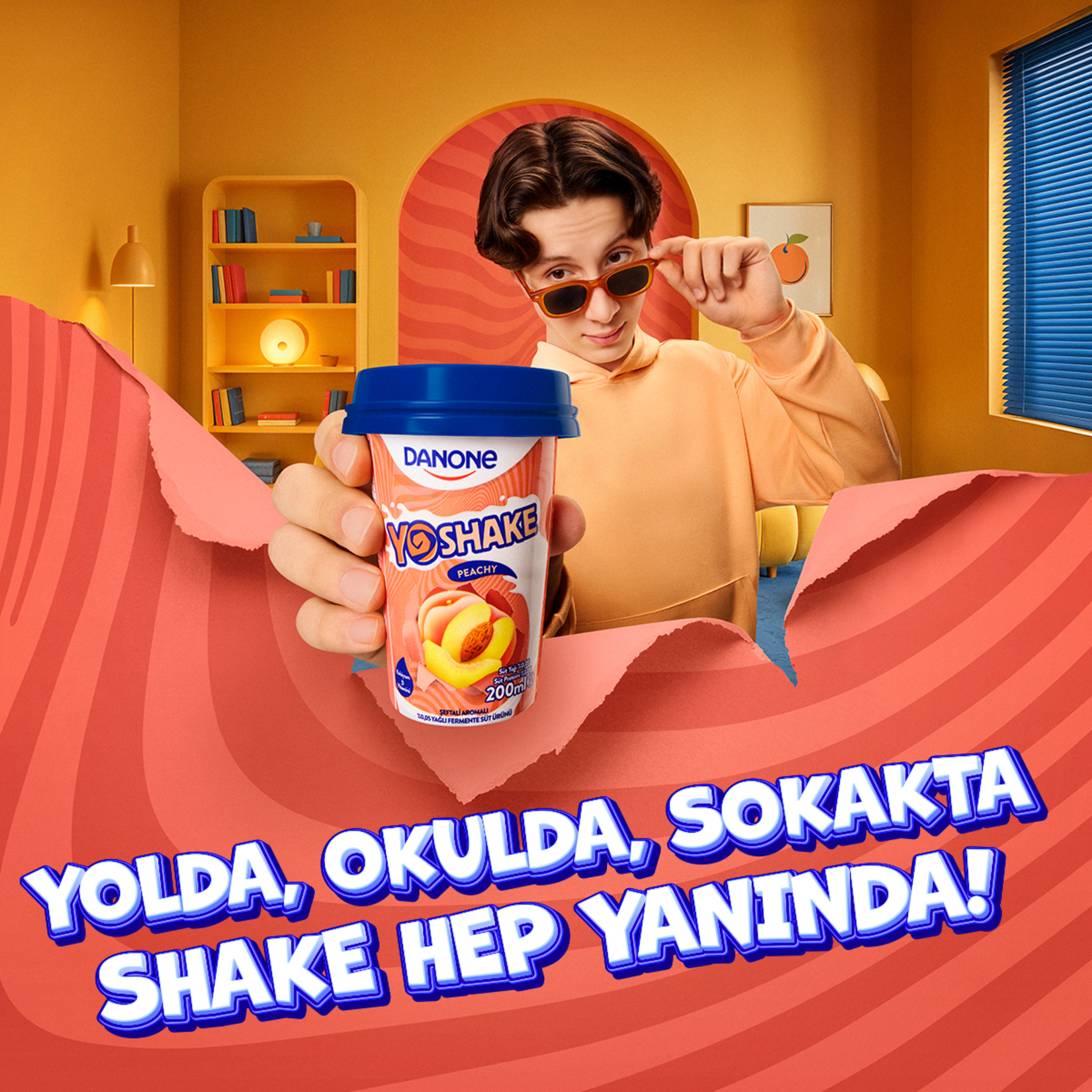 Danone Yoshake Peachy 200 Ml - Görsel 3