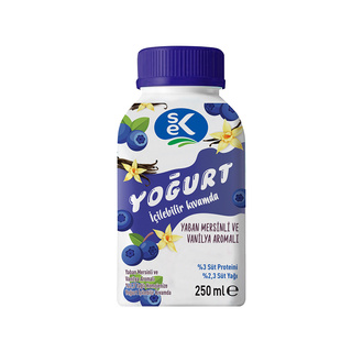 Sek Yaban Mersinli Vanilya Aromalı İçilebilir Yoğurt 250 Ml - Migros
