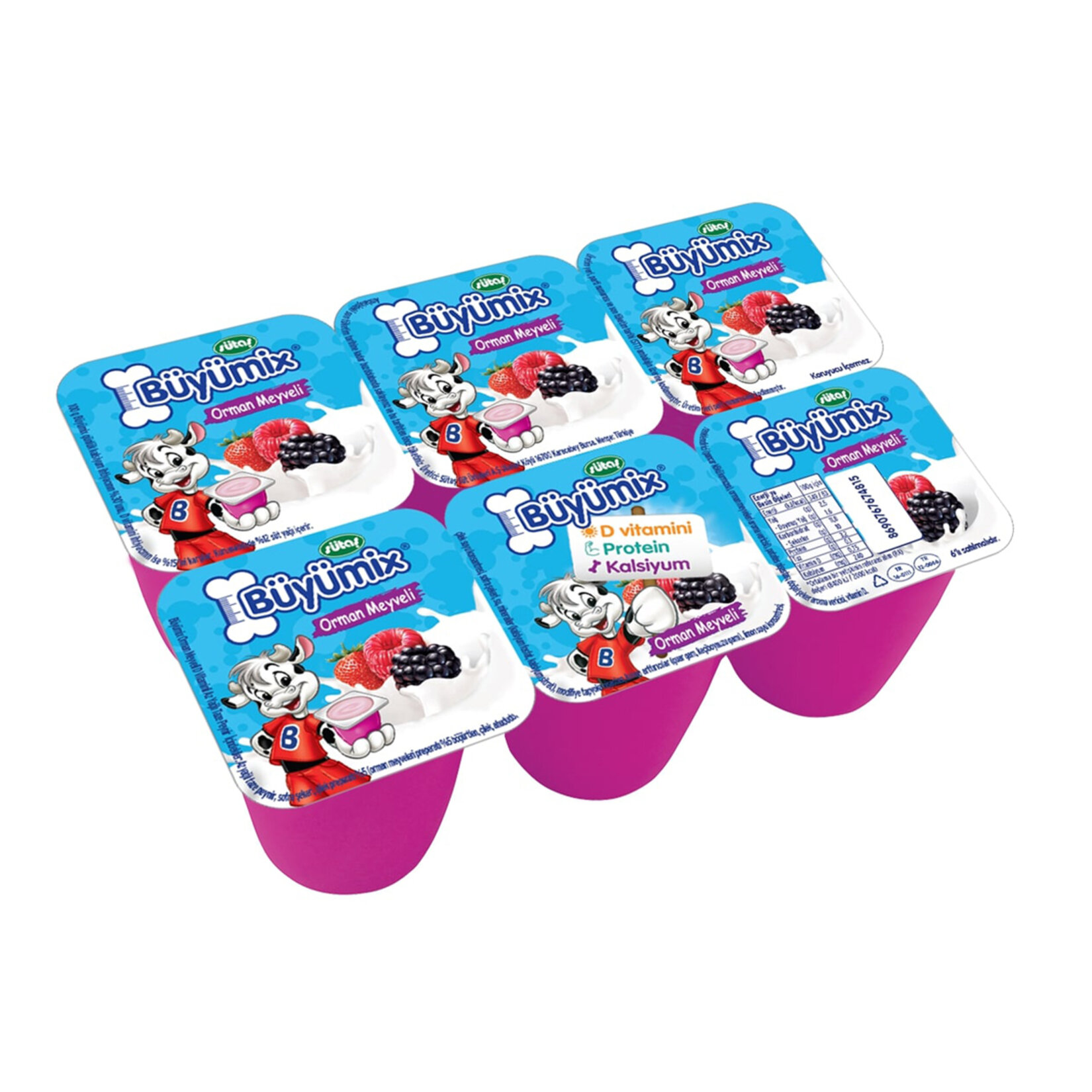 Sütaş Büyümix Orman Meyveli 6X40 G