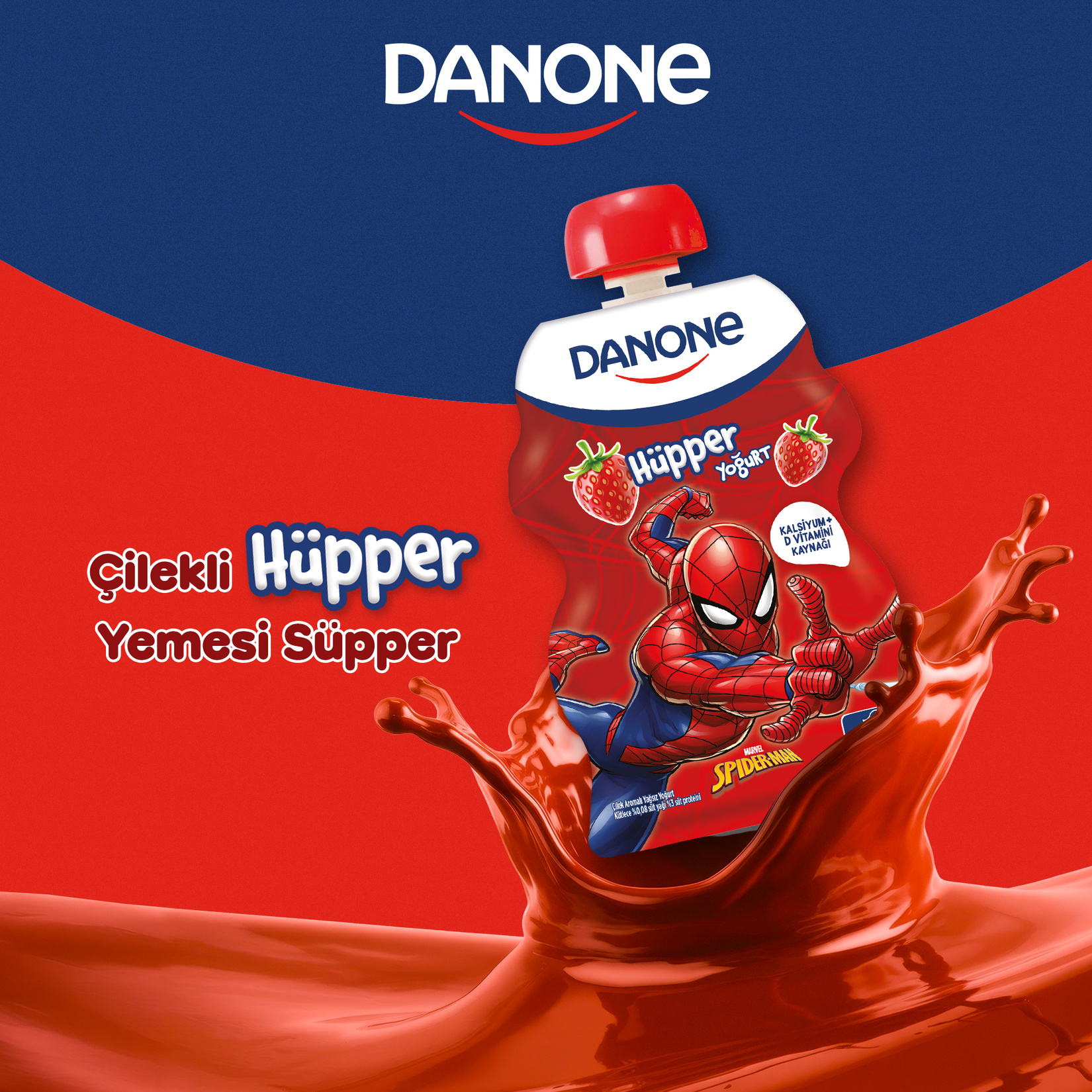 Danone Hüpper Çilek Aromalı Yoğurt 67 G - Görsel 3