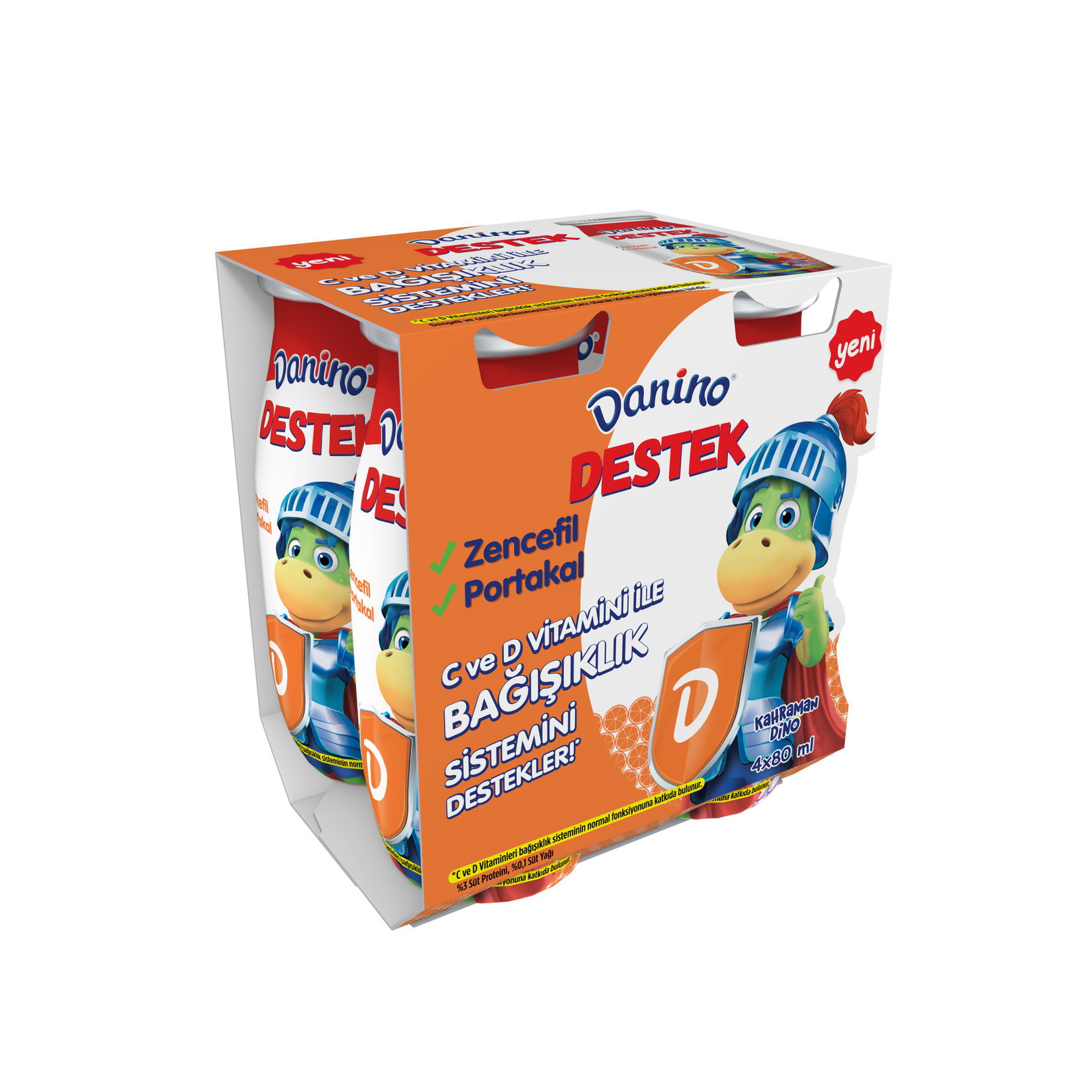 Danino Destek Zencefil & Portakal 4X80 Ml