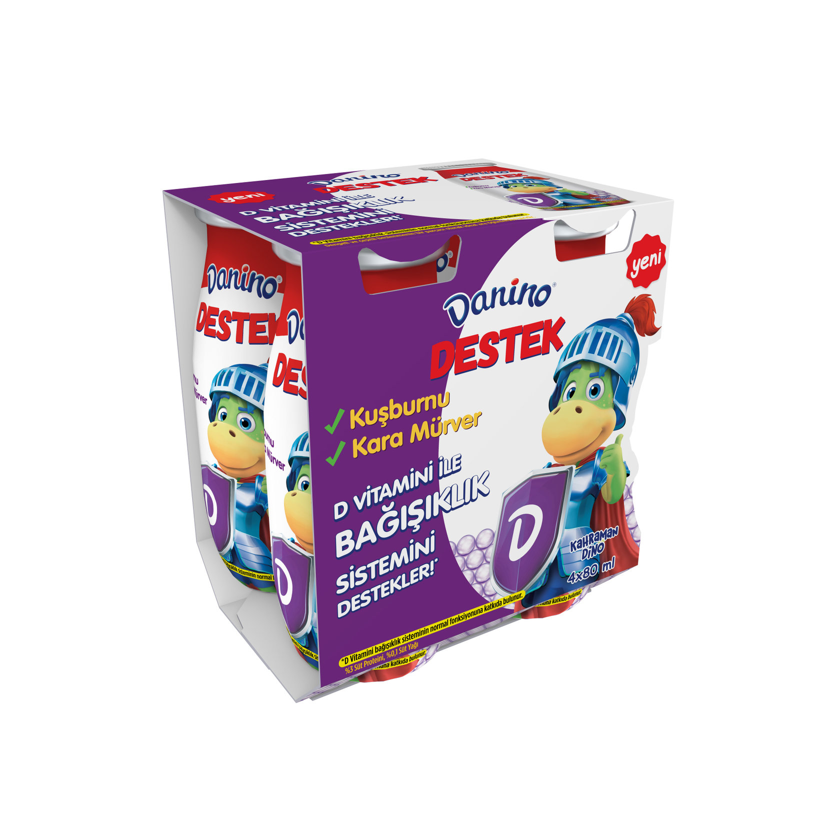 Danino Destek Kuşburnu & Karamürver 4X80 Ml