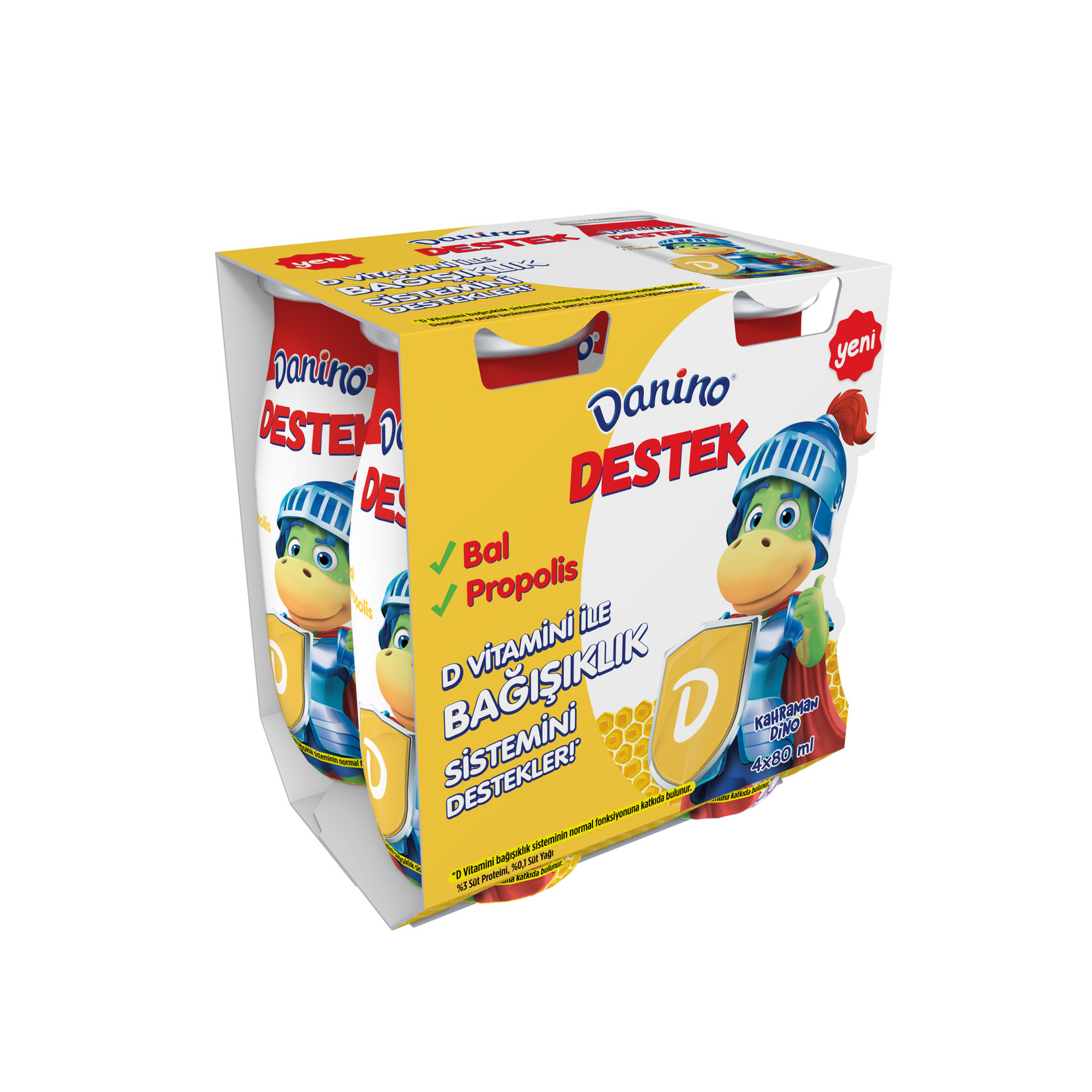 Danino Destek Bal & Propolis 4X80 Ml