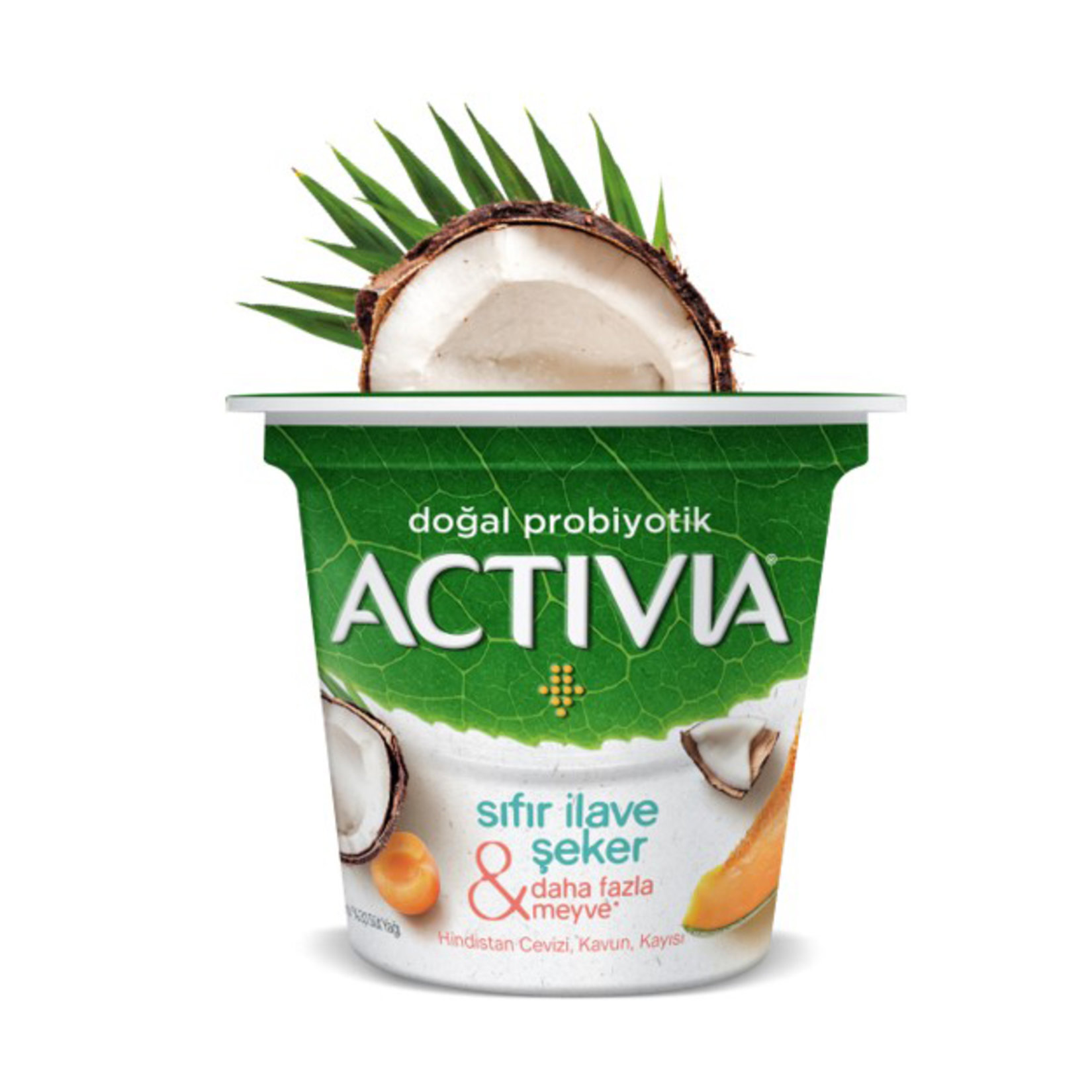 Activia Şeker İlavesiz Hindistan Cevizi&Kavun&Kayısı 125G