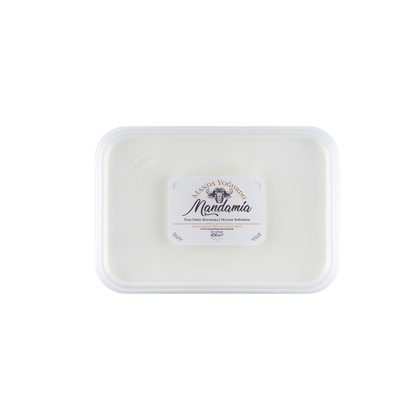 Mandamia Tam Yağlı Kaymaklı Manda Yoğurdu 450 G - Görsel 2