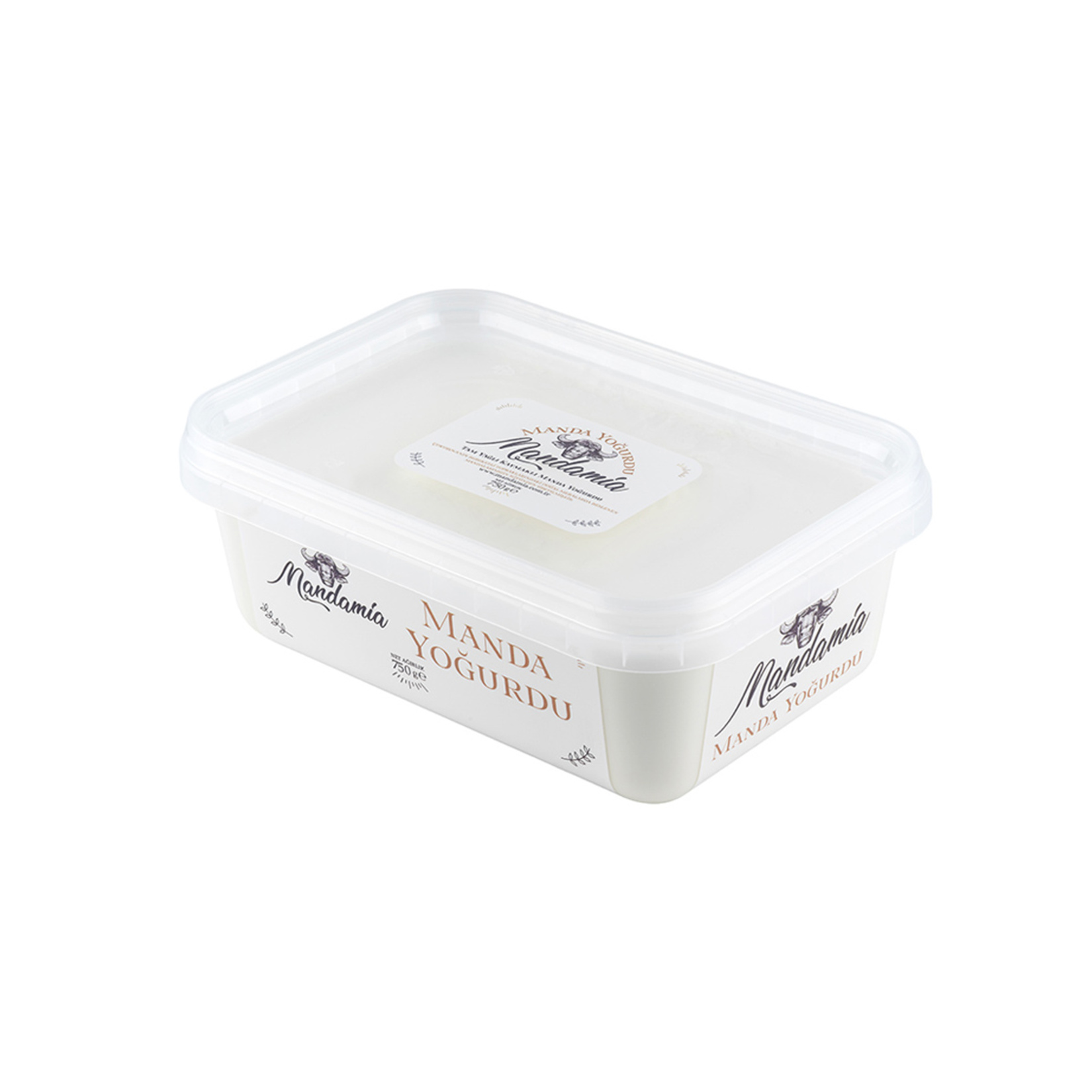 Mandamia Tam Yağlı Kaymaklı Manda Yoğurdu 750 G - Görsel 1