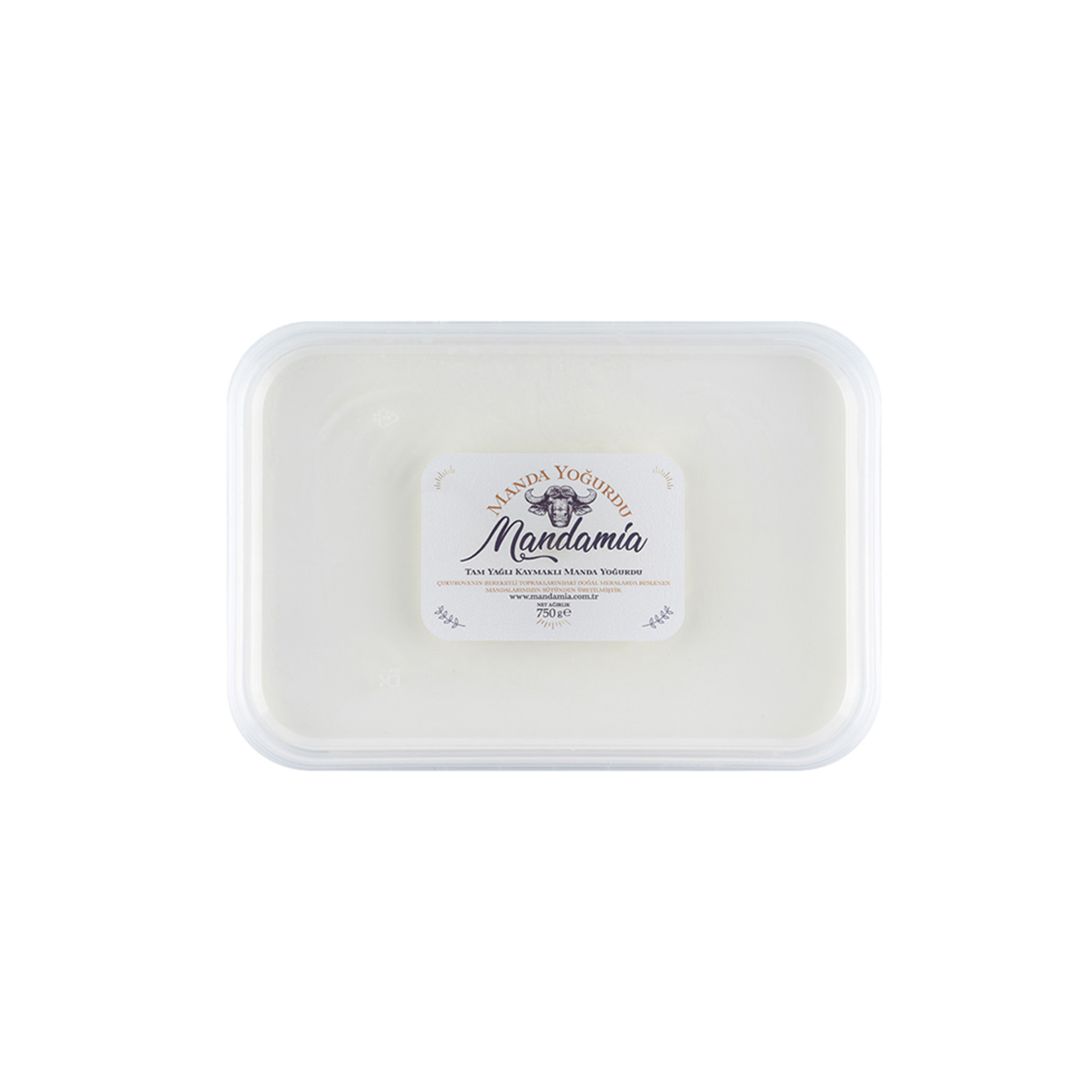 Mandamia Tam Yağlı Kaymaklı Manda Yoğurdu 750 G - Görsel 3