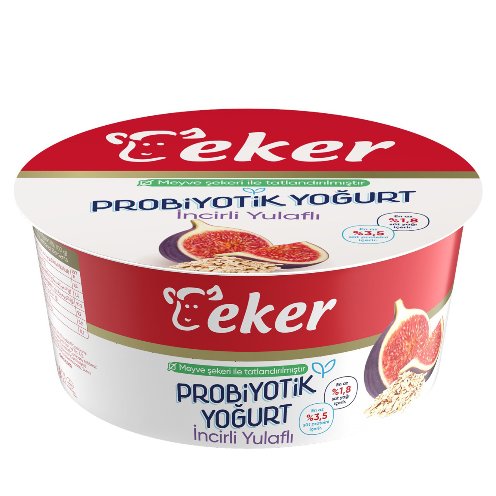 Eker İncirli Yulaflı Probiyotik Yoğurt 125 G