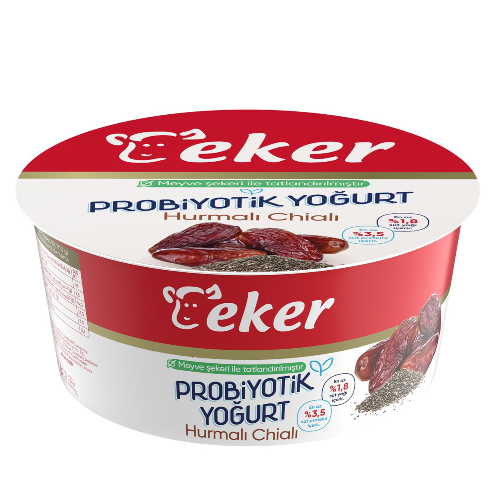 Eker Hurmalı Chialı Probiyotik Yoğurt 125 G