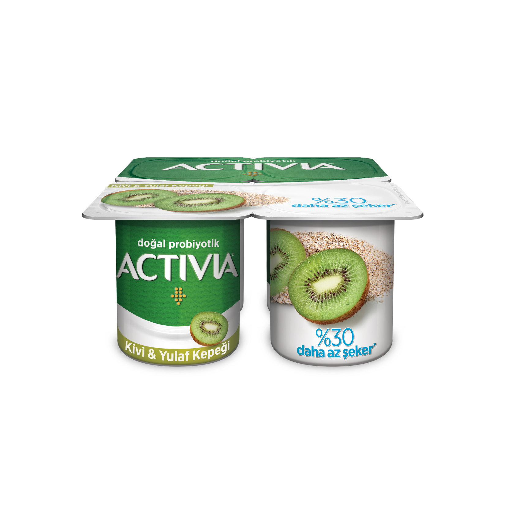 Activia Doğal Probiyotikli Kivi&Yulaf Kepekli Yoğurt 4X100 G