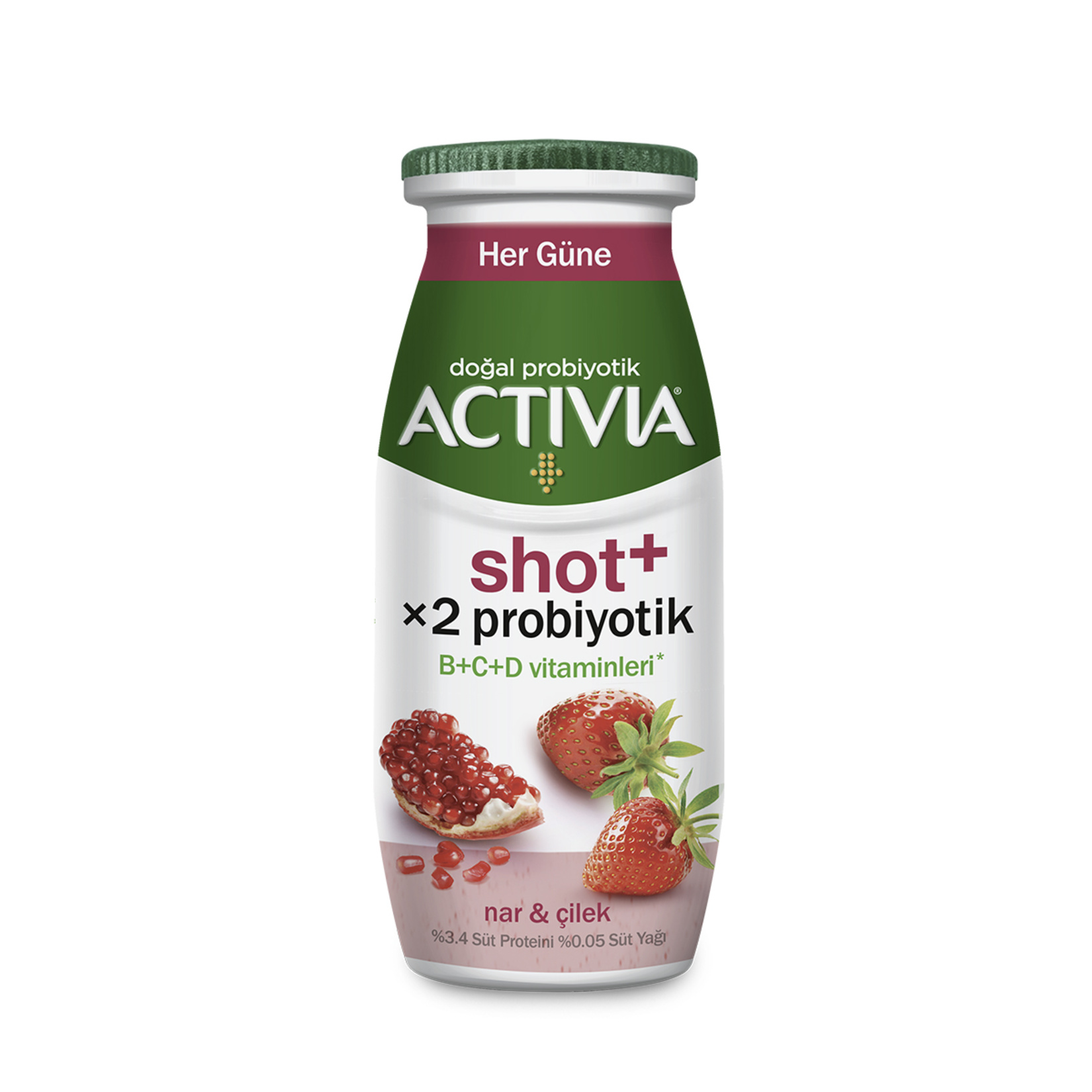 Activia Shot+ Nar Ve Çilek 80 Ml - Görsel 1
