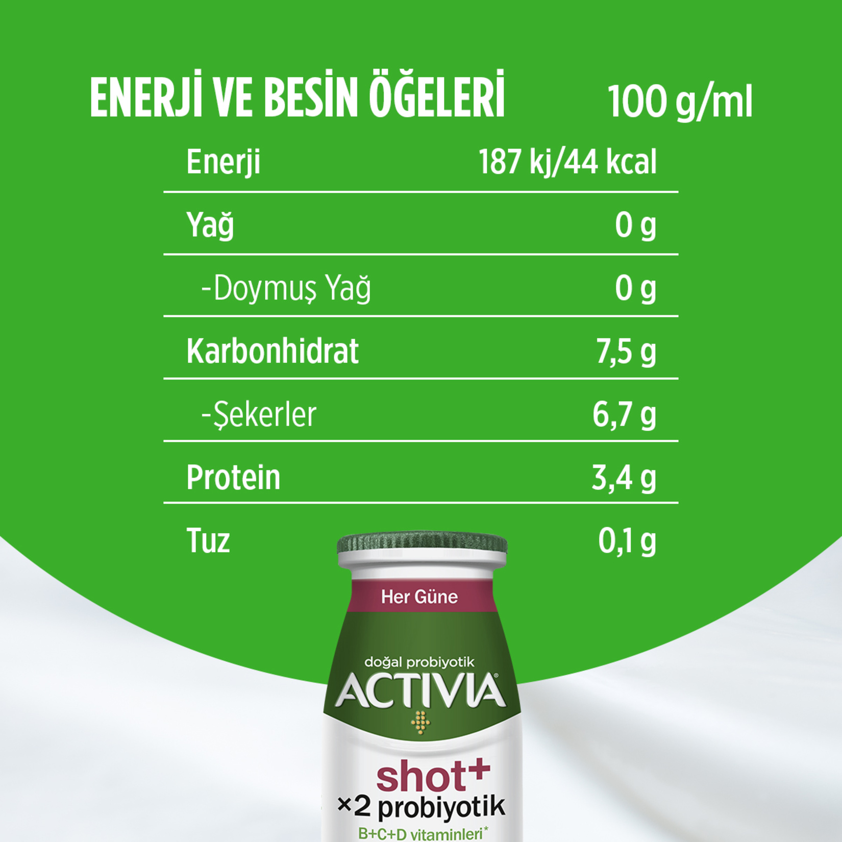 Activia Shot+ Nar Ve Çilek 80 Ml - Görsel 4
