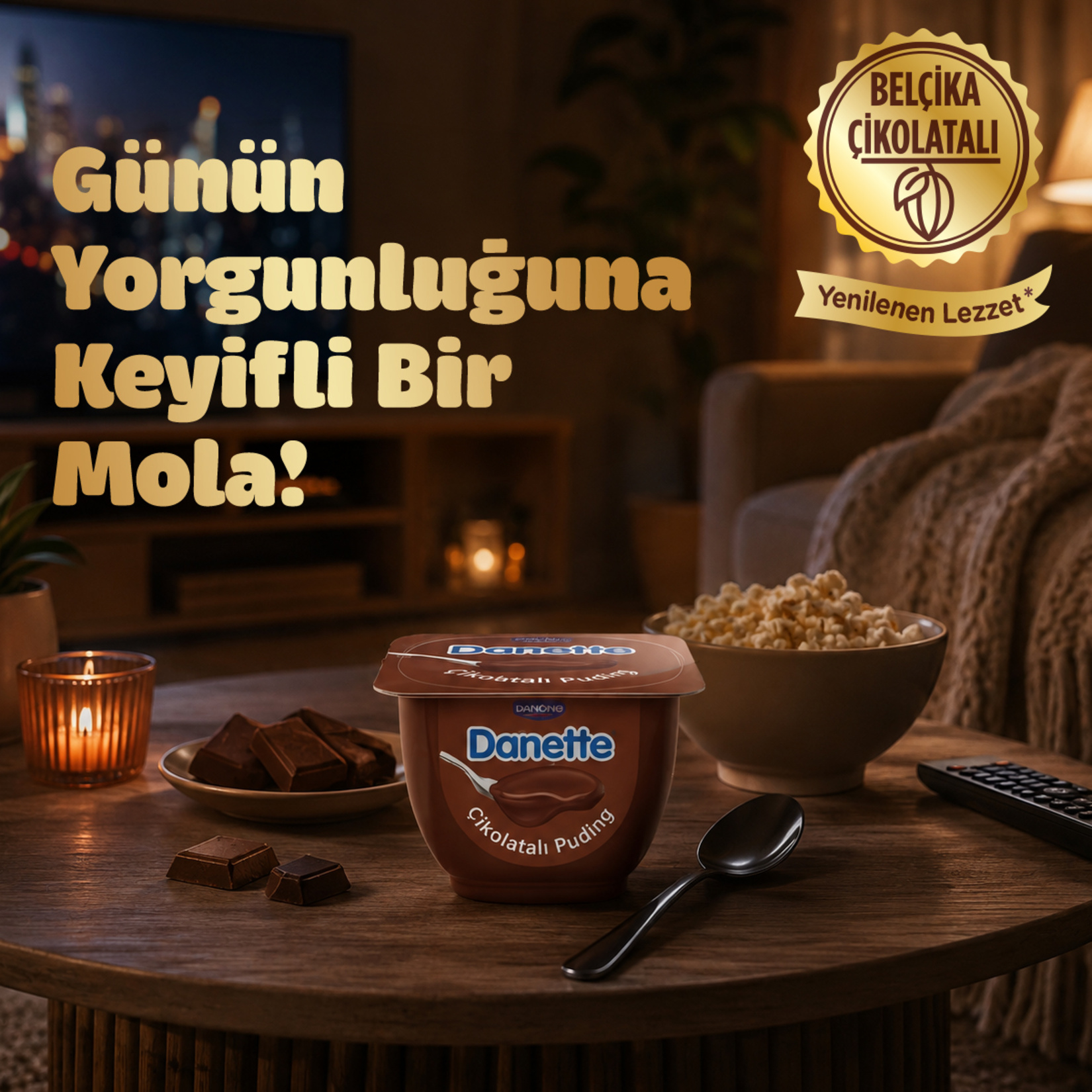 Danette Çikolatalı Puding 4 x 100 G - Görsel 3