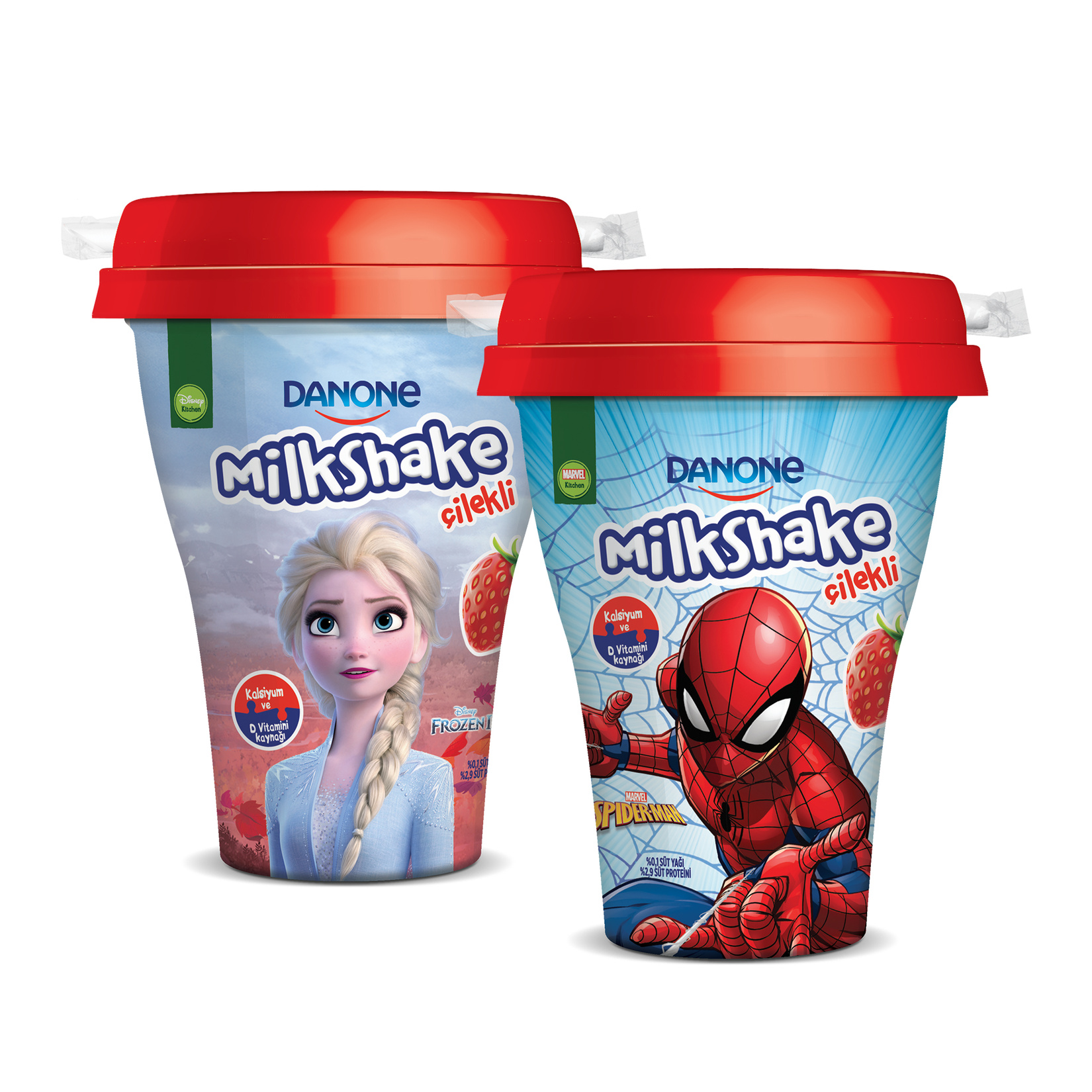 Danone Disney Çilekli Milkshake 188 Ml - Görsel 1