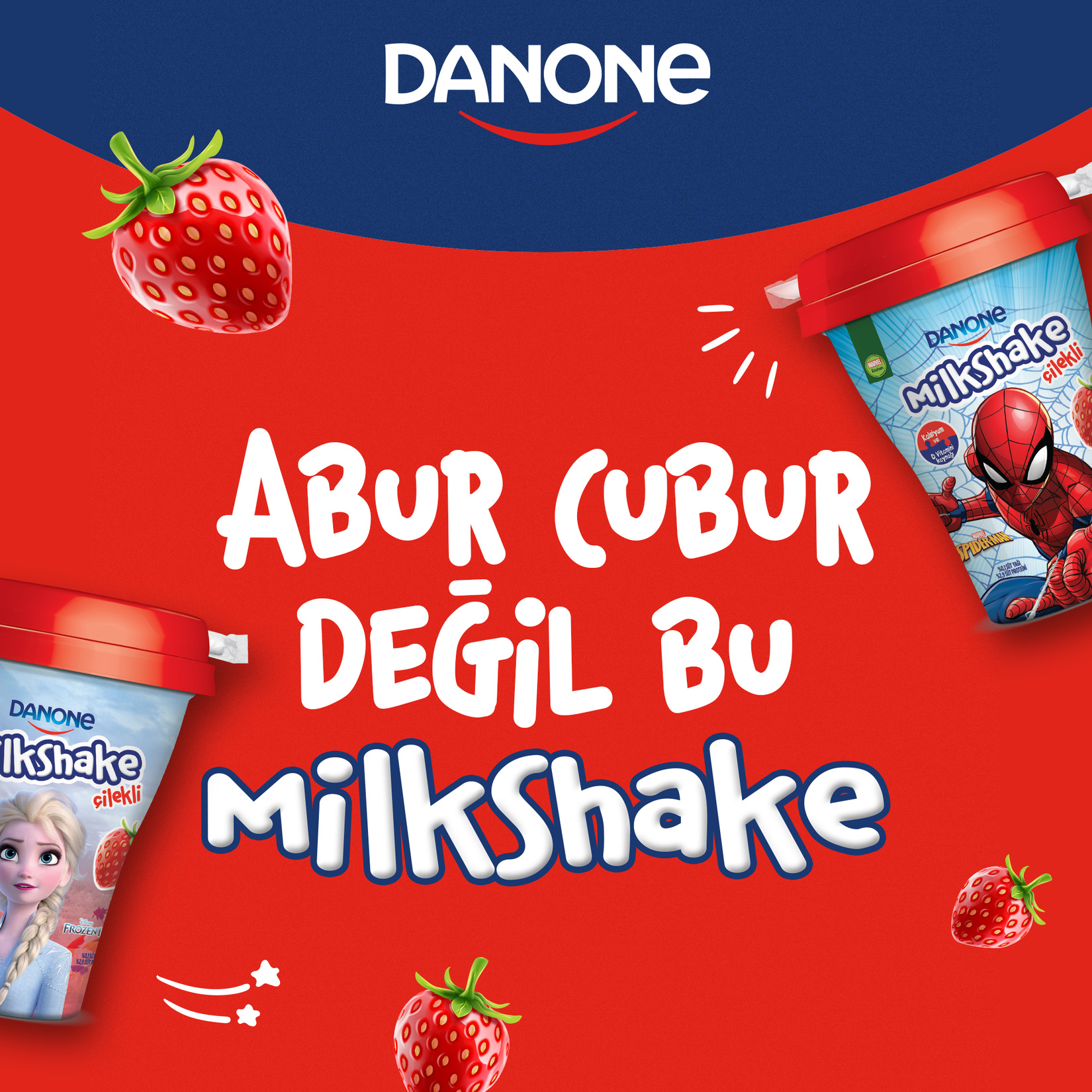 Danone Disney Çilekli Milkshake 188 Ml - Görsel 3
