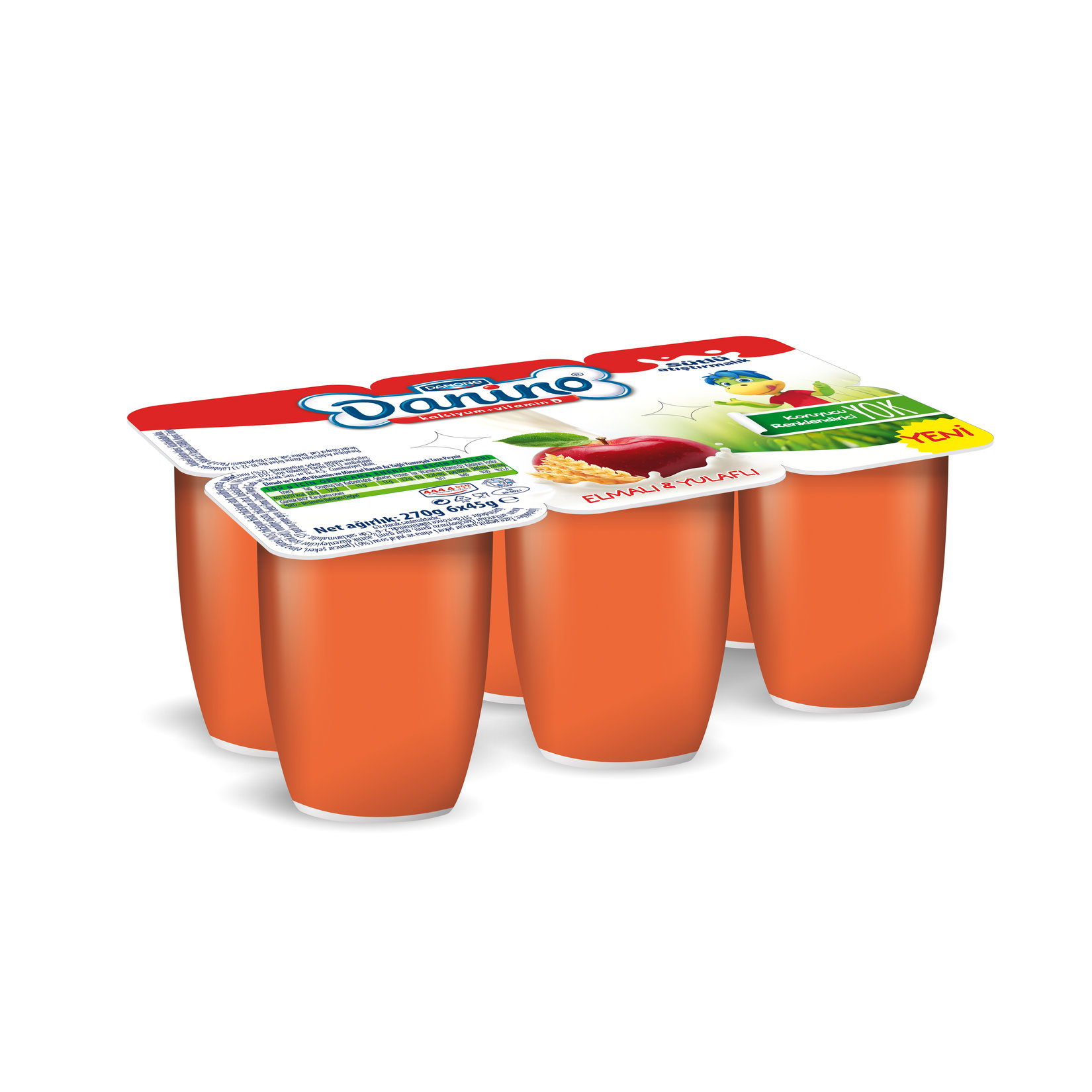 Danone Danino Elmalı & Yulaflı  6X45 G