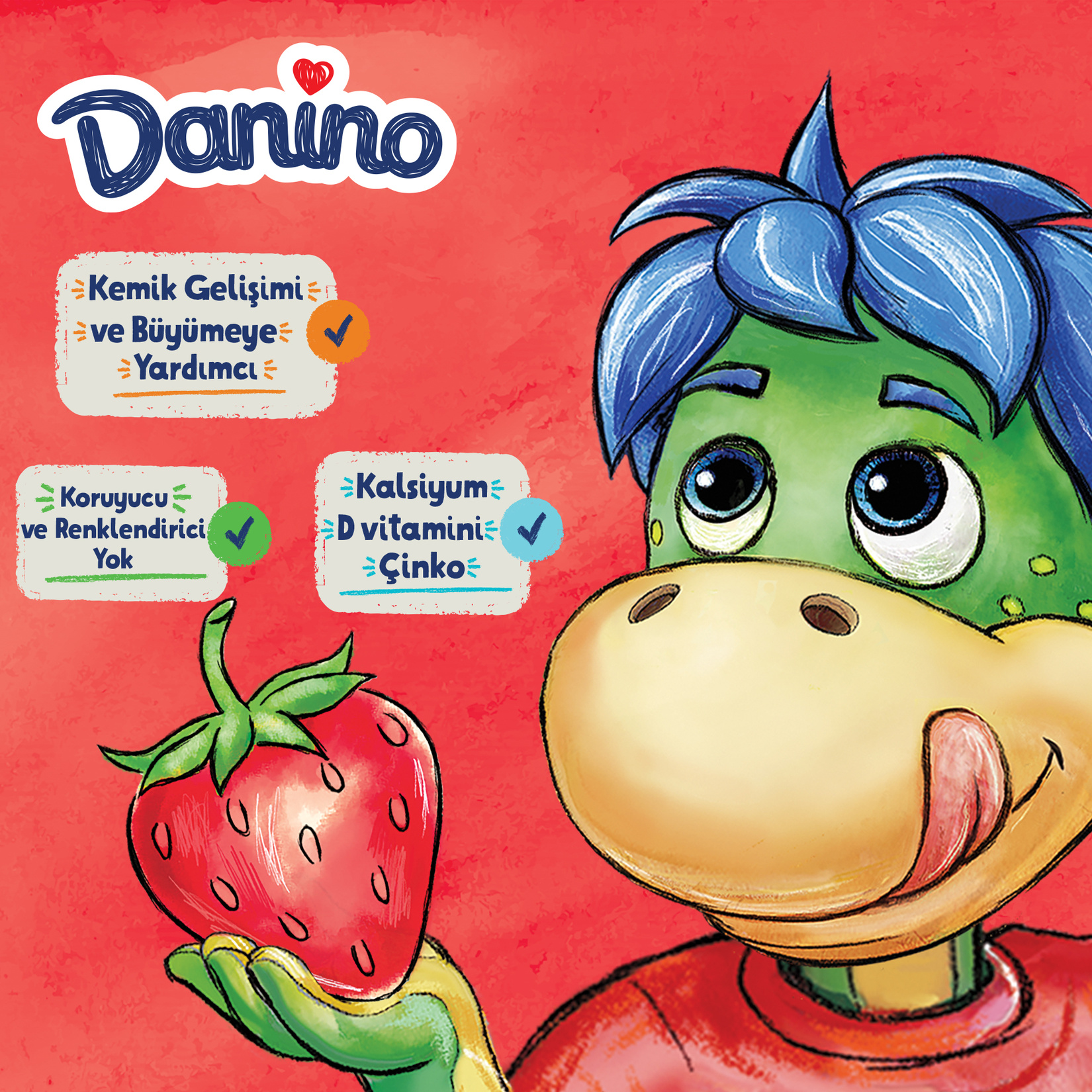 Danone Danino Çilekli 6 x 40 G - Görsel 2