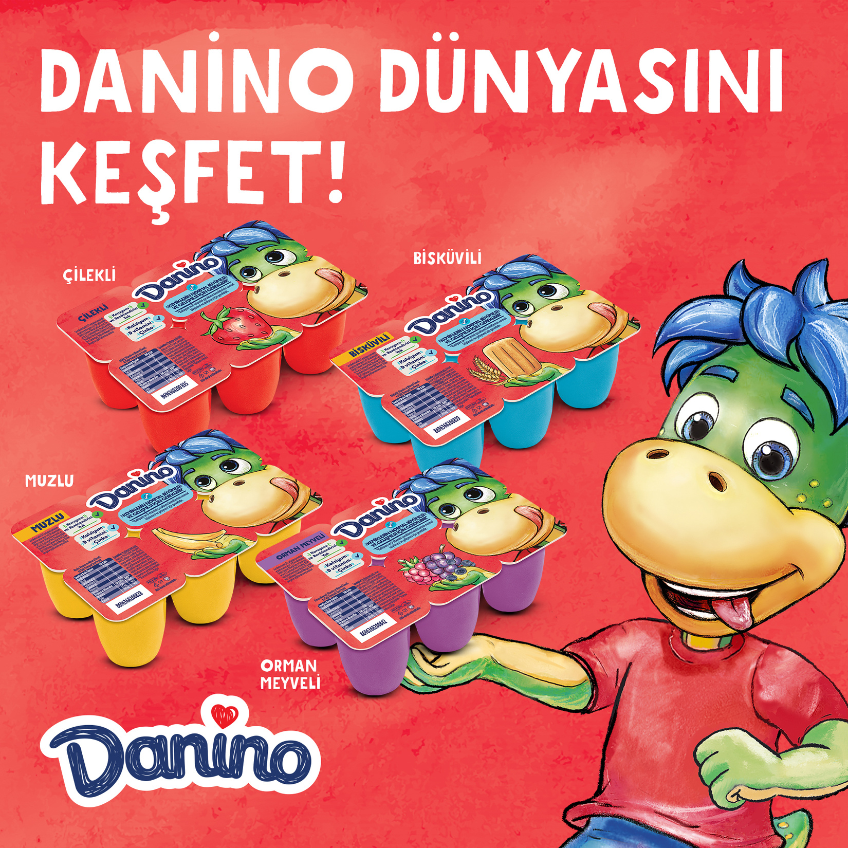 Danone Danino Çilekli 6 x 40 G - Görsel 4