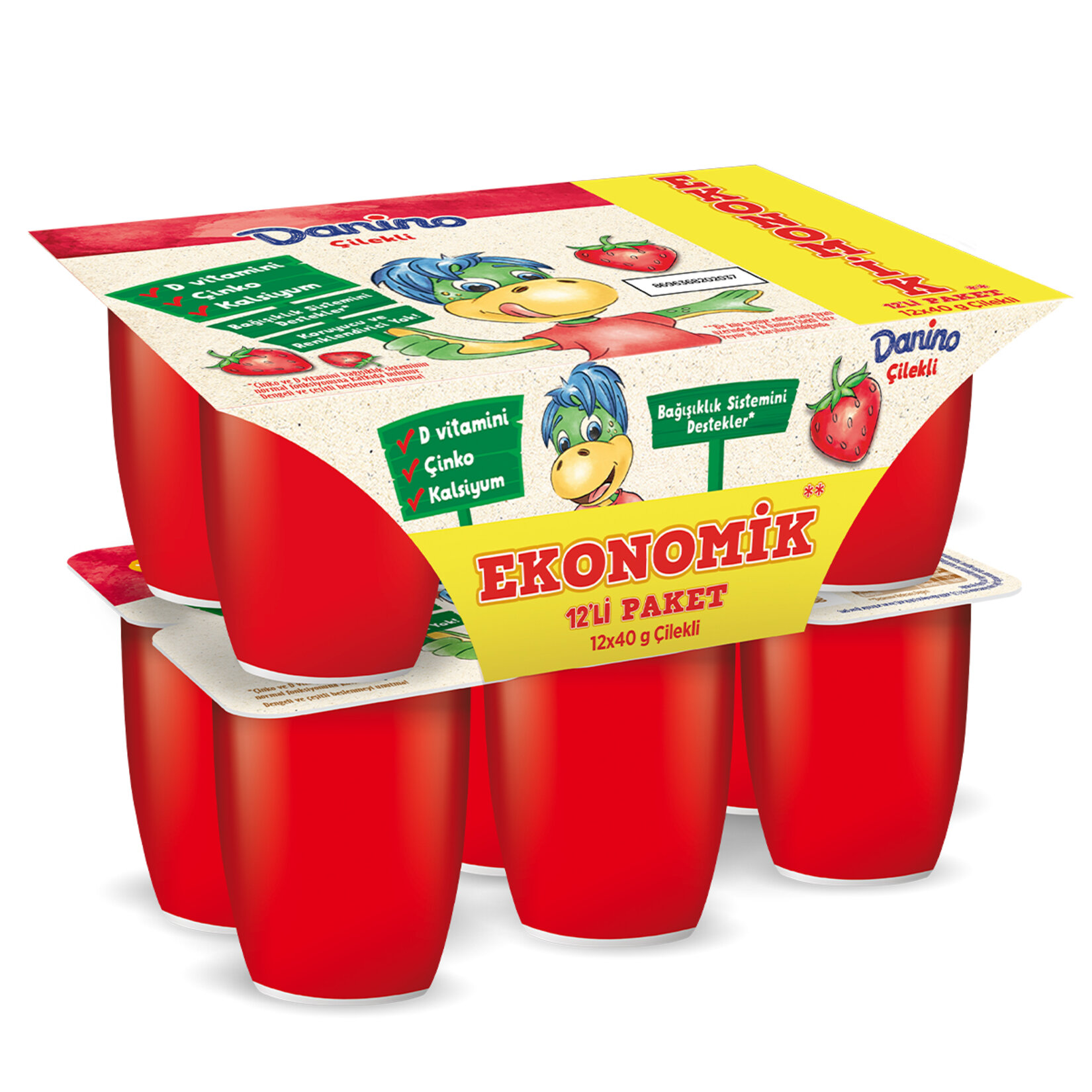 Danone Danino Çilekli 12X40 G