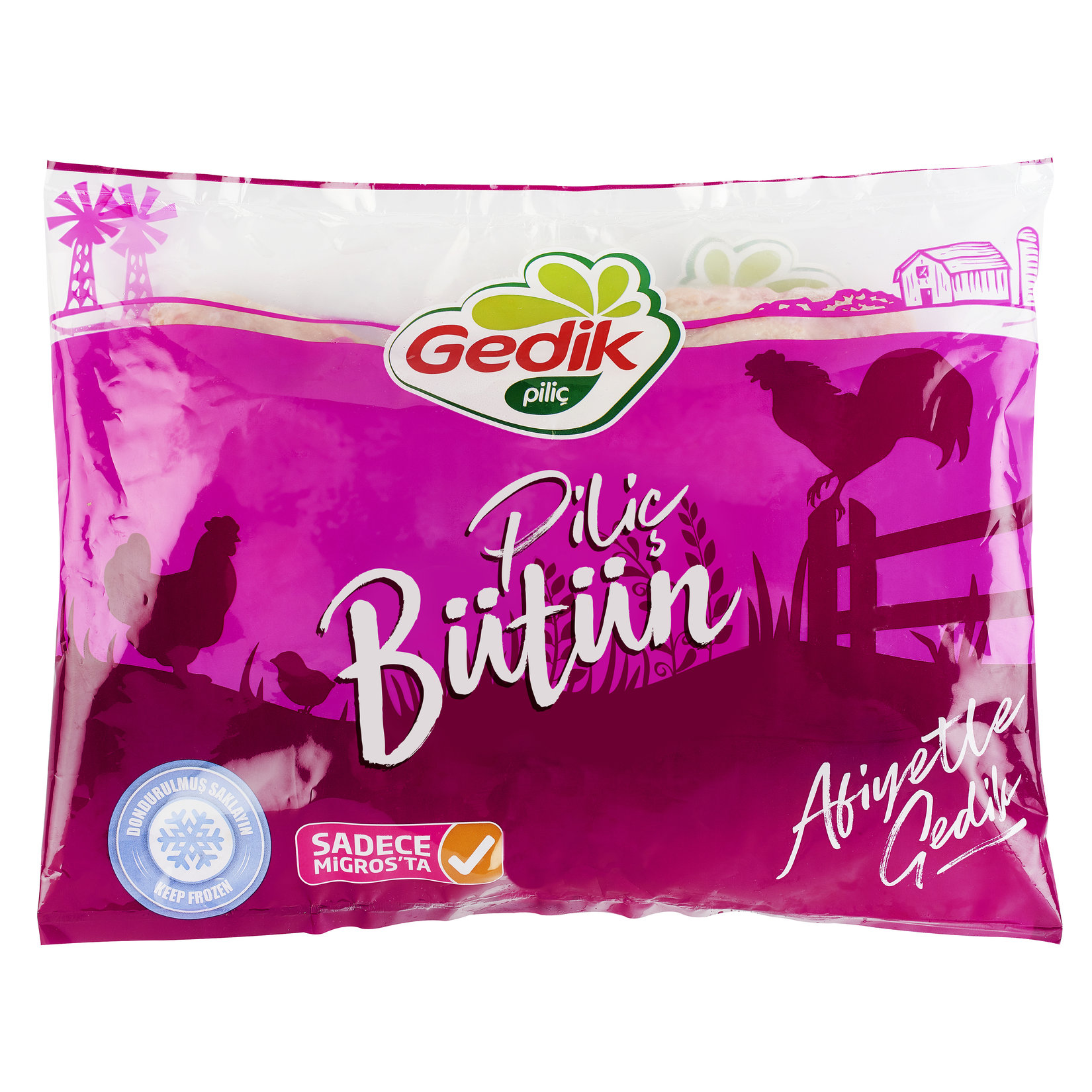 Gedik Dondurulmuş Poşetli Bütün Piliç Kg
