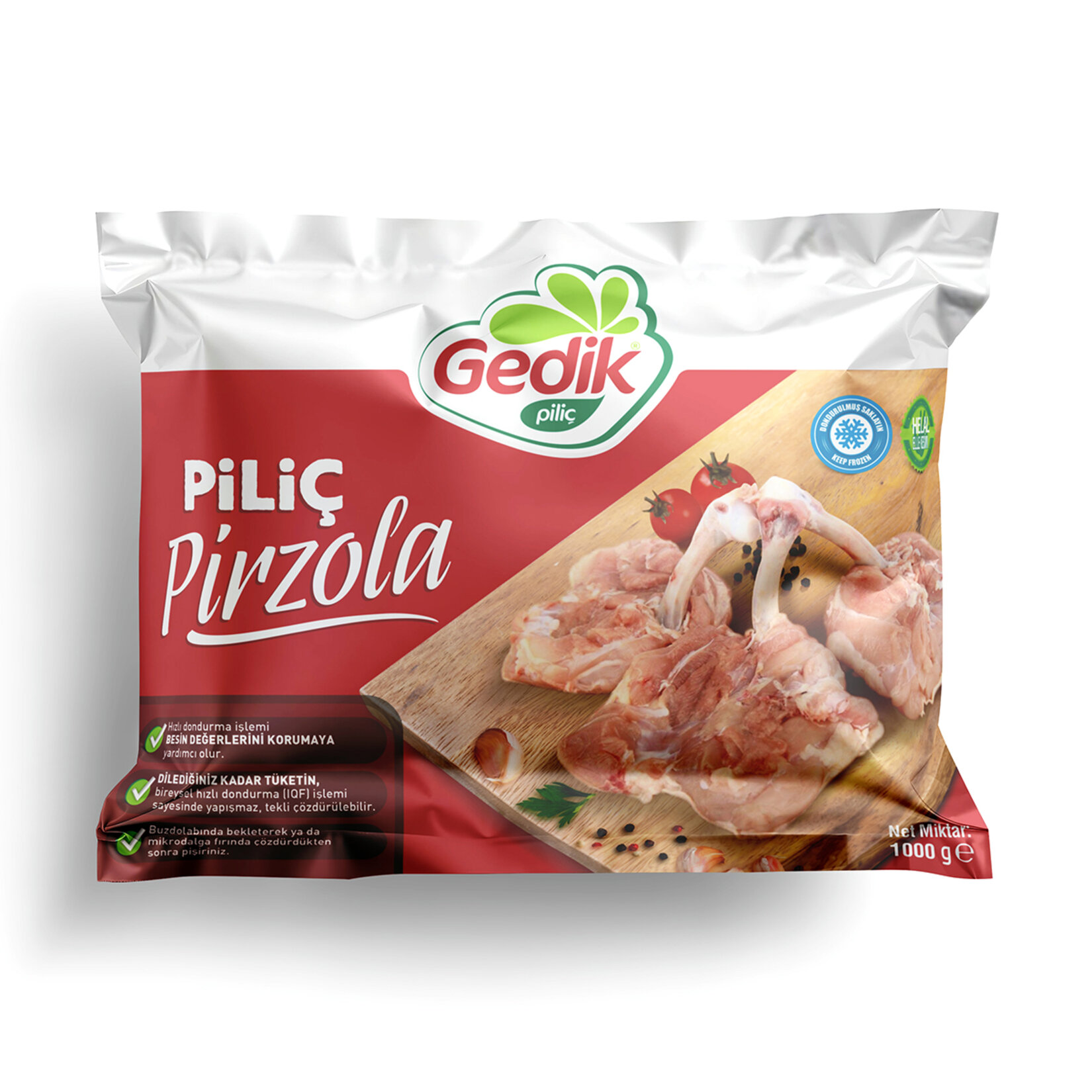 Gedik Dondurulmuş Poşetli Piliç Pirzola 1 Kg