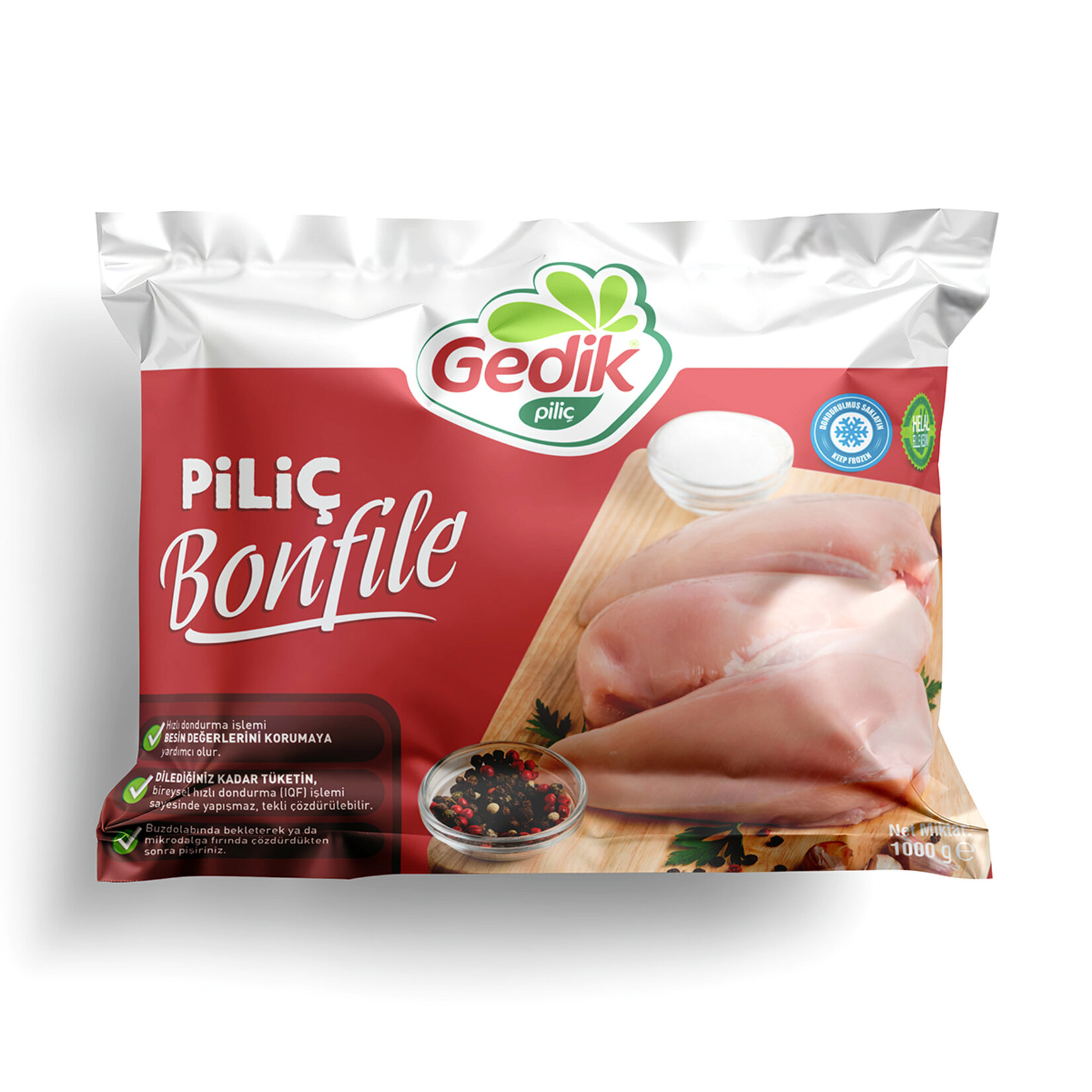 Gedik Dondurulmuş Poşetli Piliç Bonfile 1 Kg