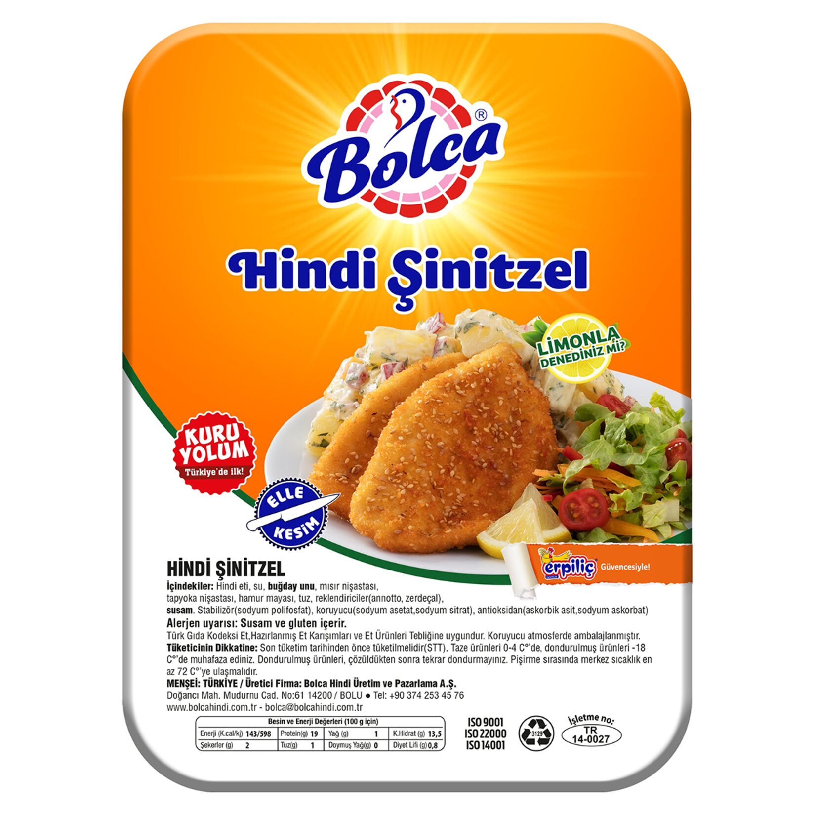 Bolca Hindi Şinitzel Kg