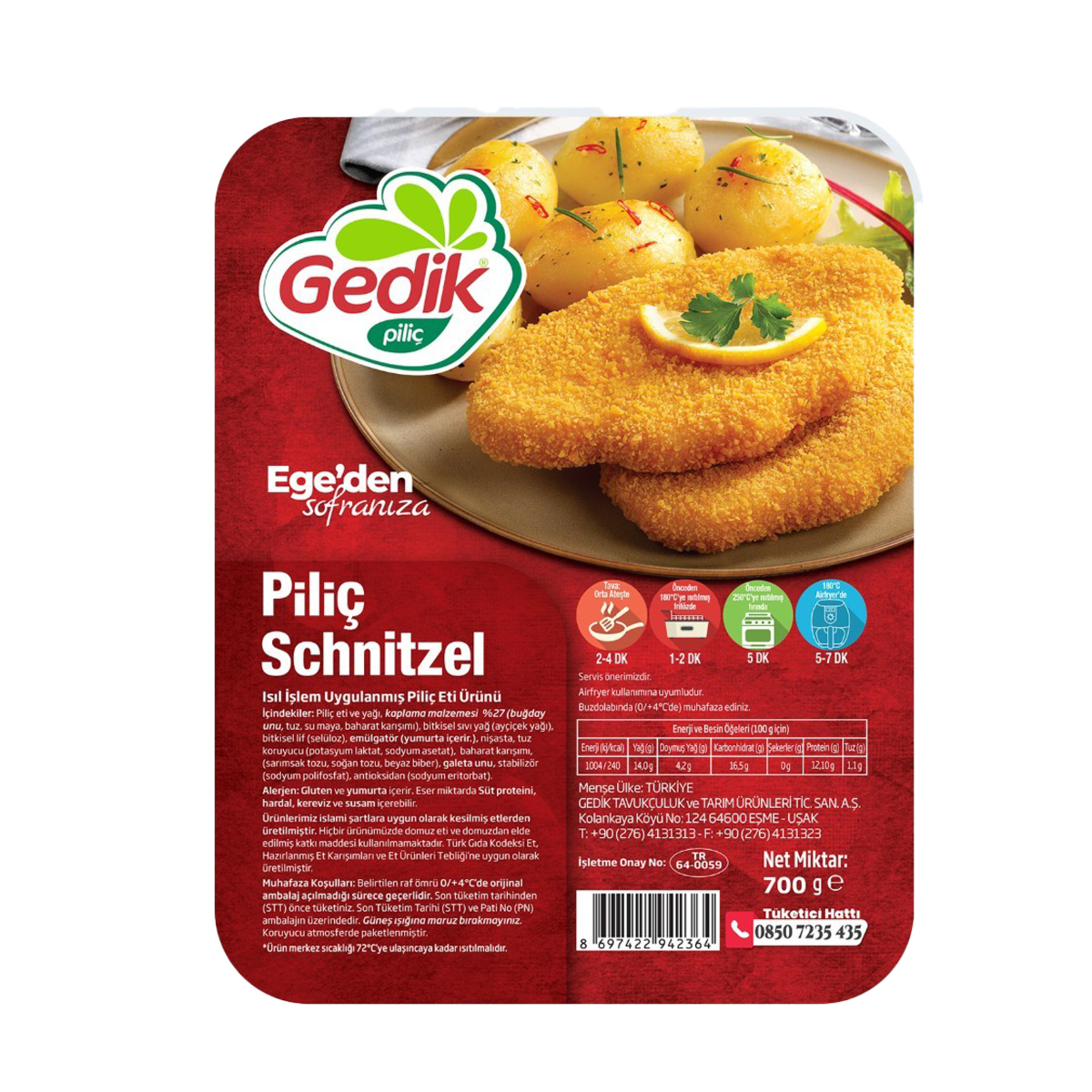 Gedik Piliç Schnitzel 700 G - Görsel 1