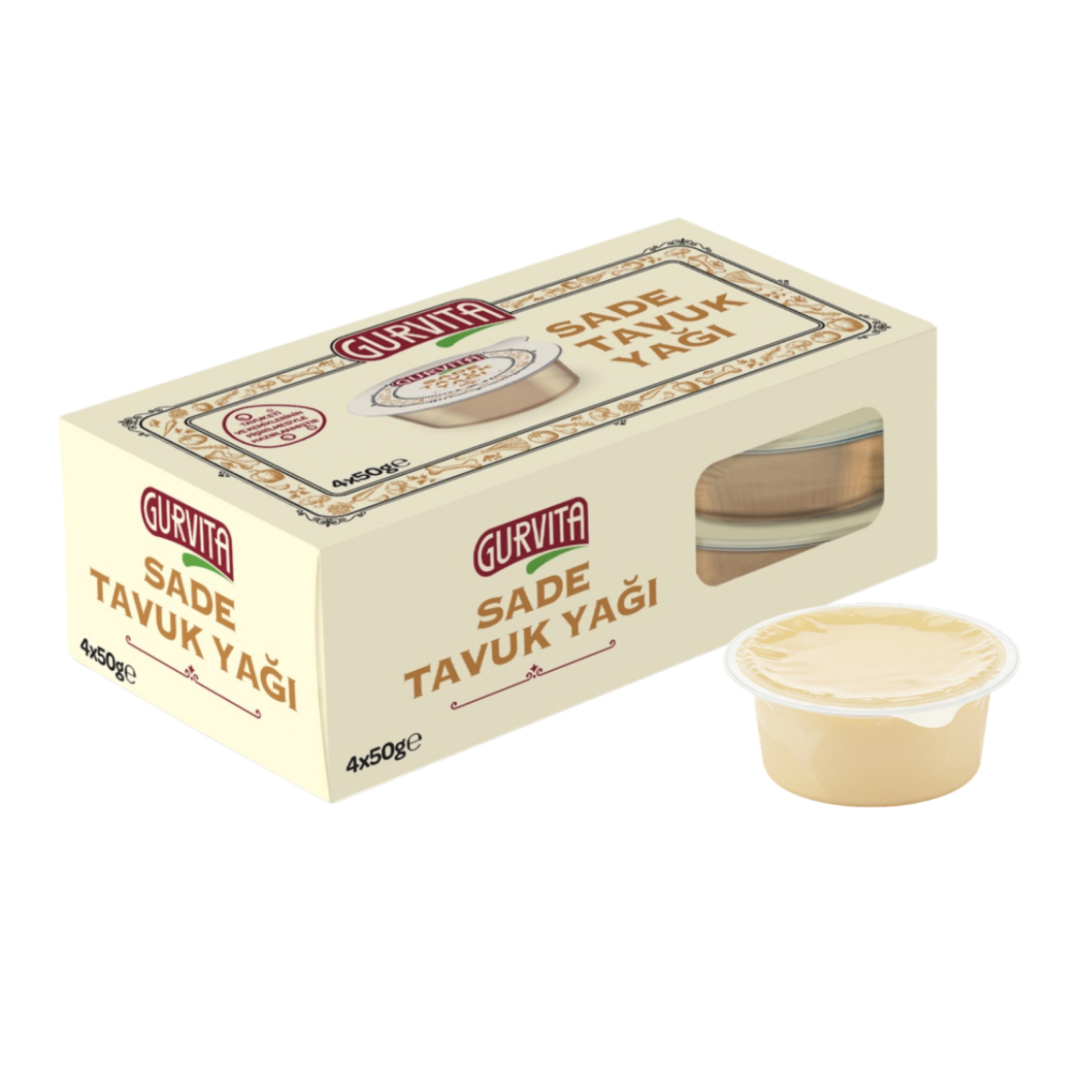Gurvita Sade Tavuk Yağı 4 x 50 G