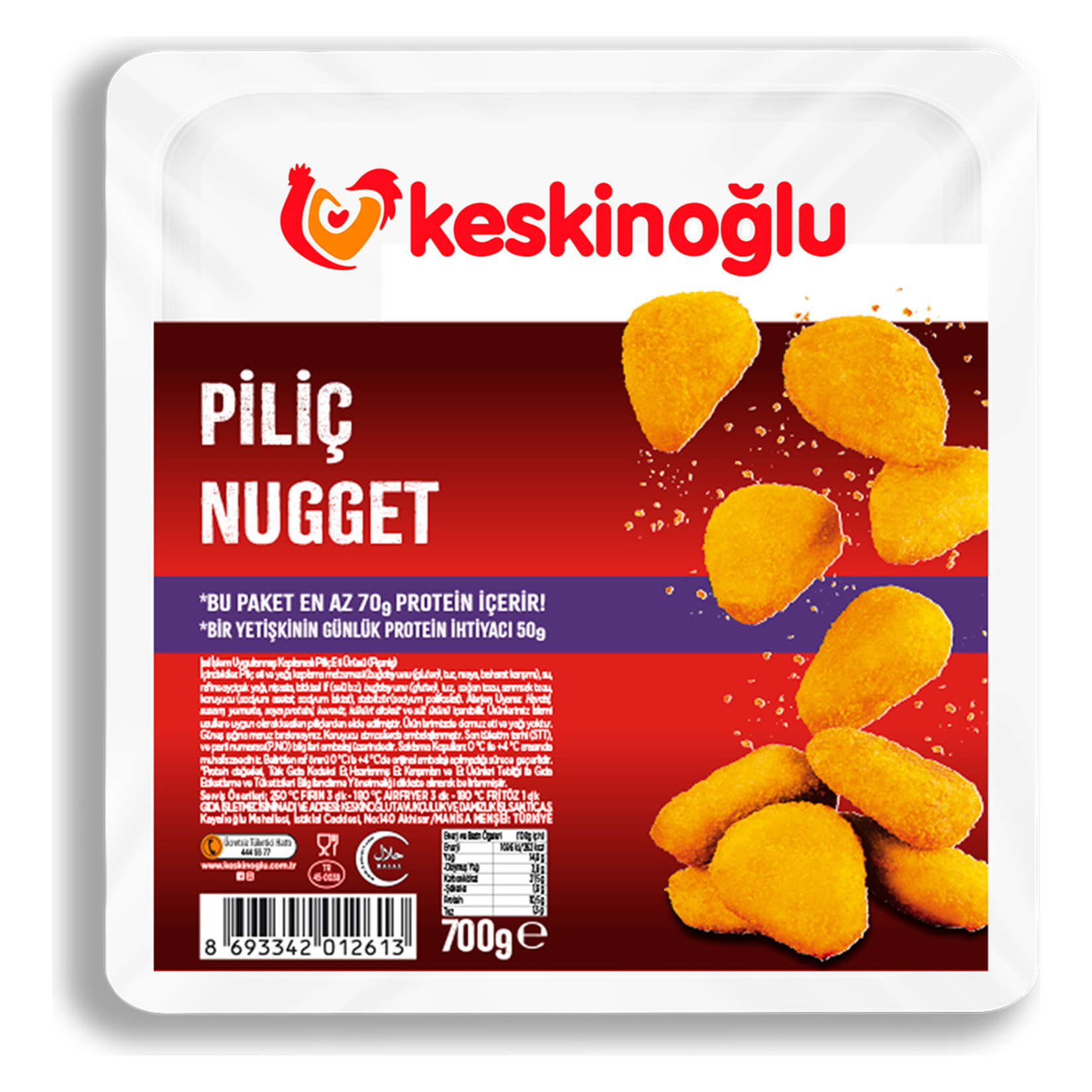 Keskinoğlu Piliç Nugget 700 G
