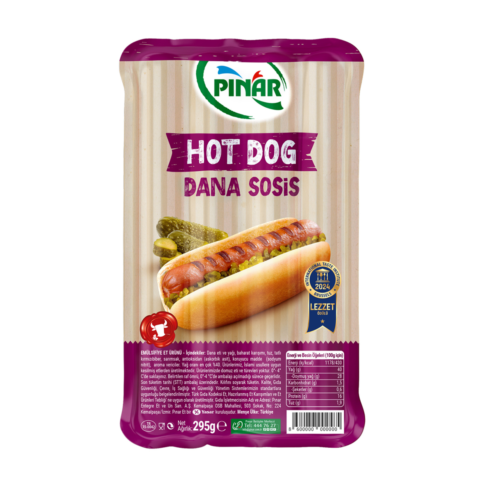 Pınar Sosis Hot Dog 295 G