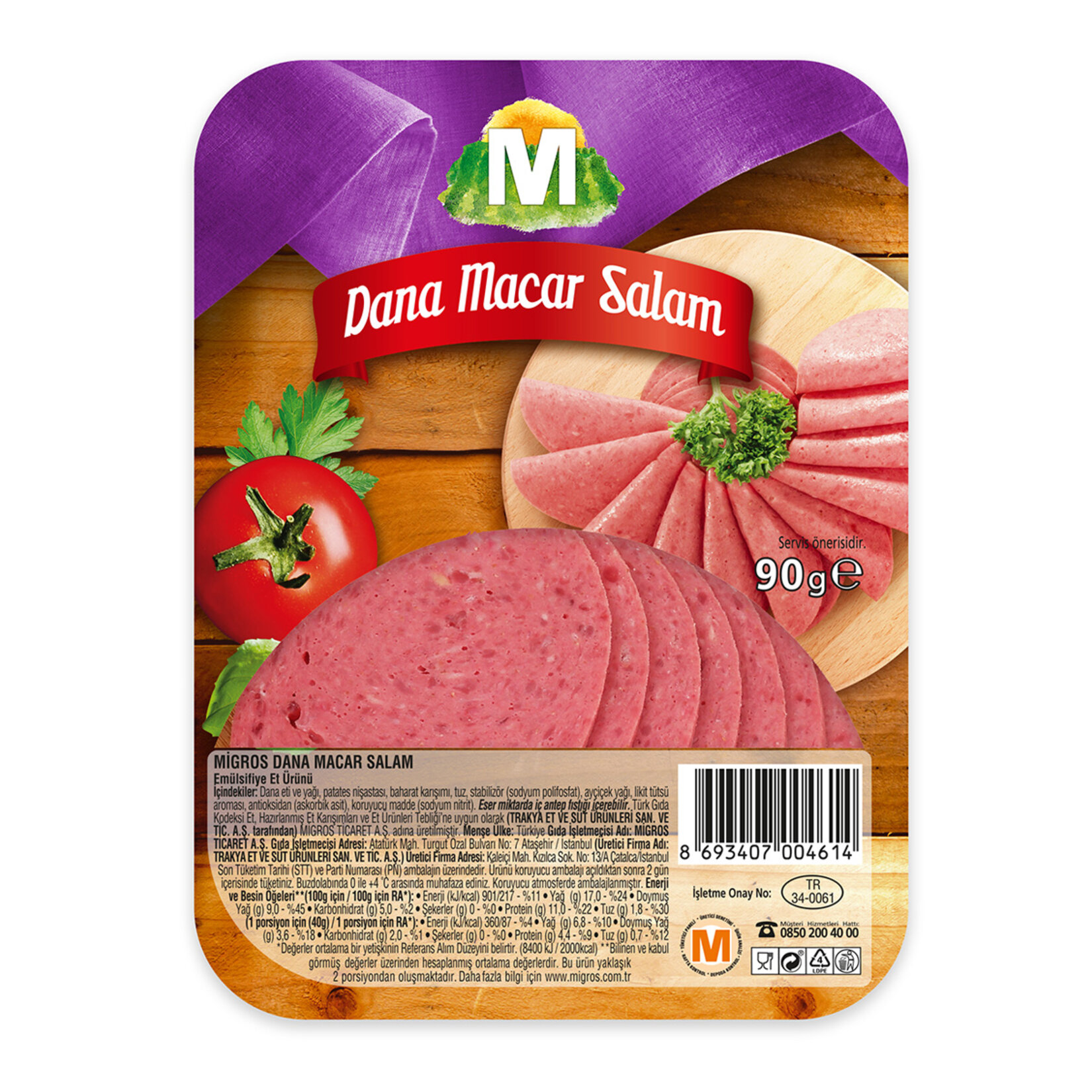 Migros Macar Salam 90 G