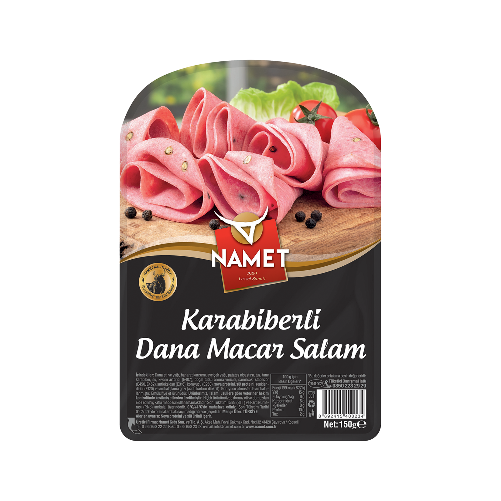 Namet Karabiberli Macar Salam 150 G