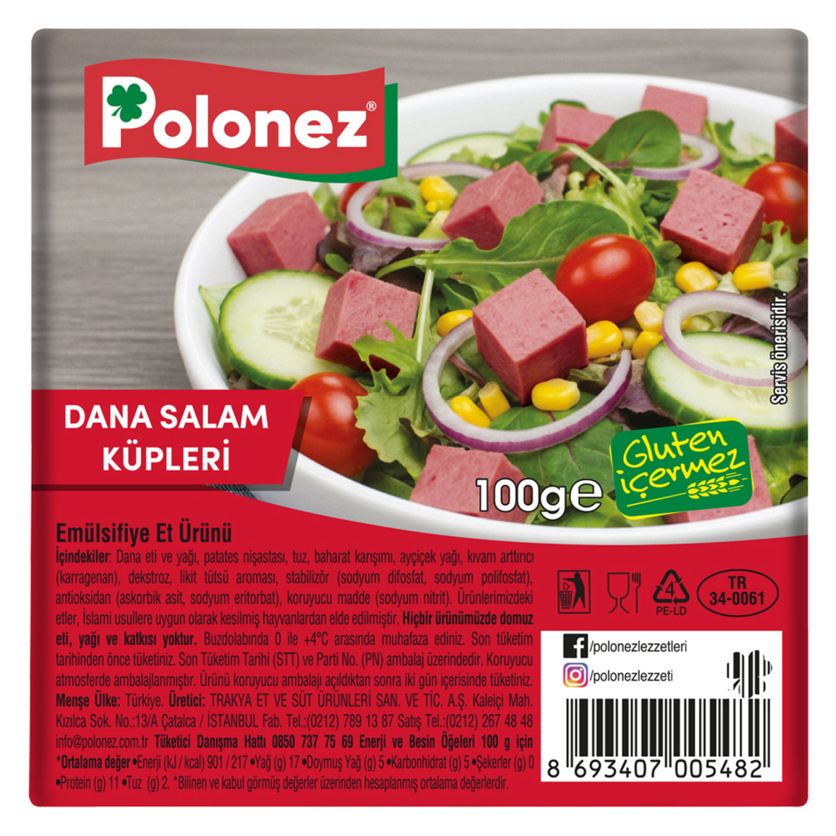 Polonez Dana Salam Küpleri 100 G