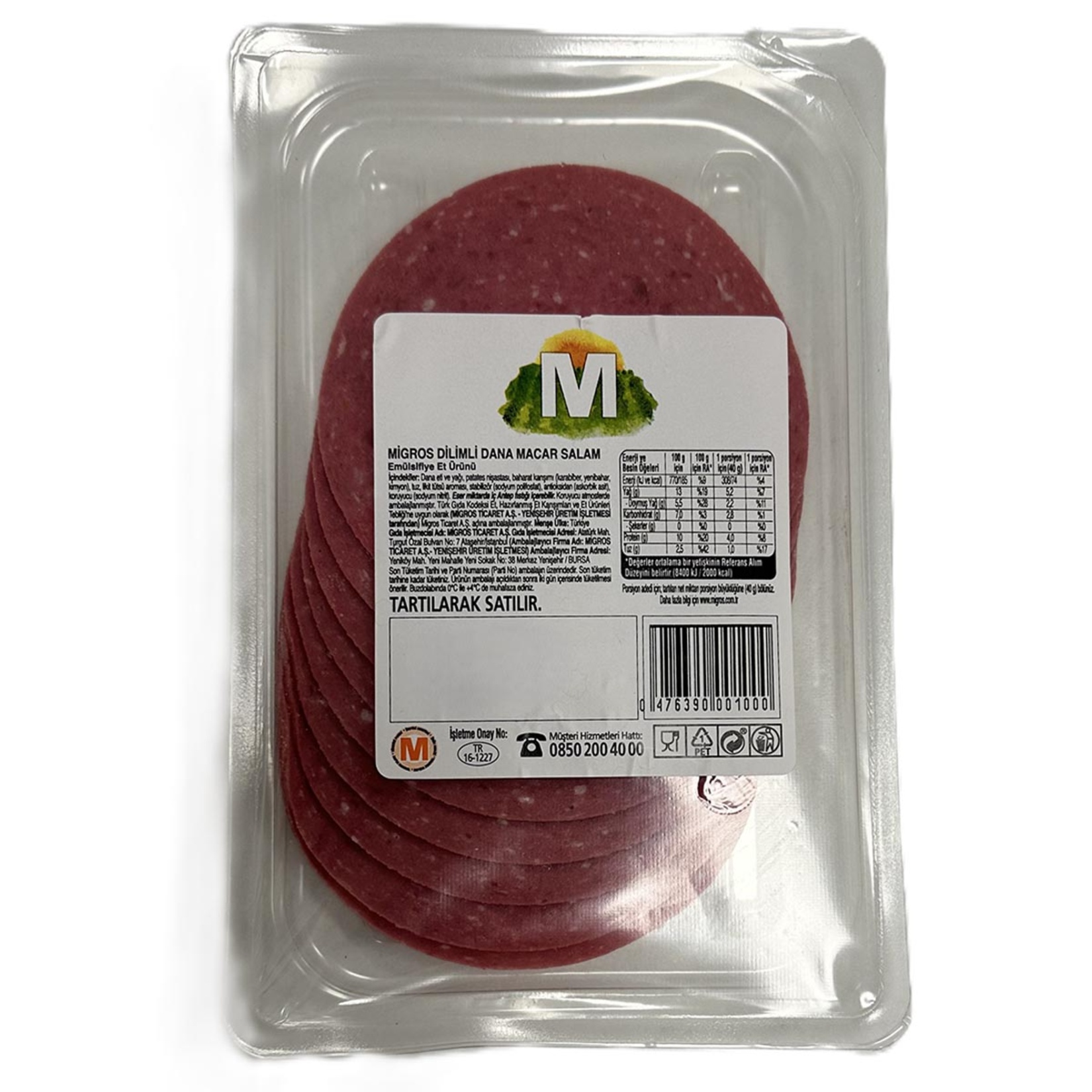 Migros Dilimli Dana Macar Salam 60 G