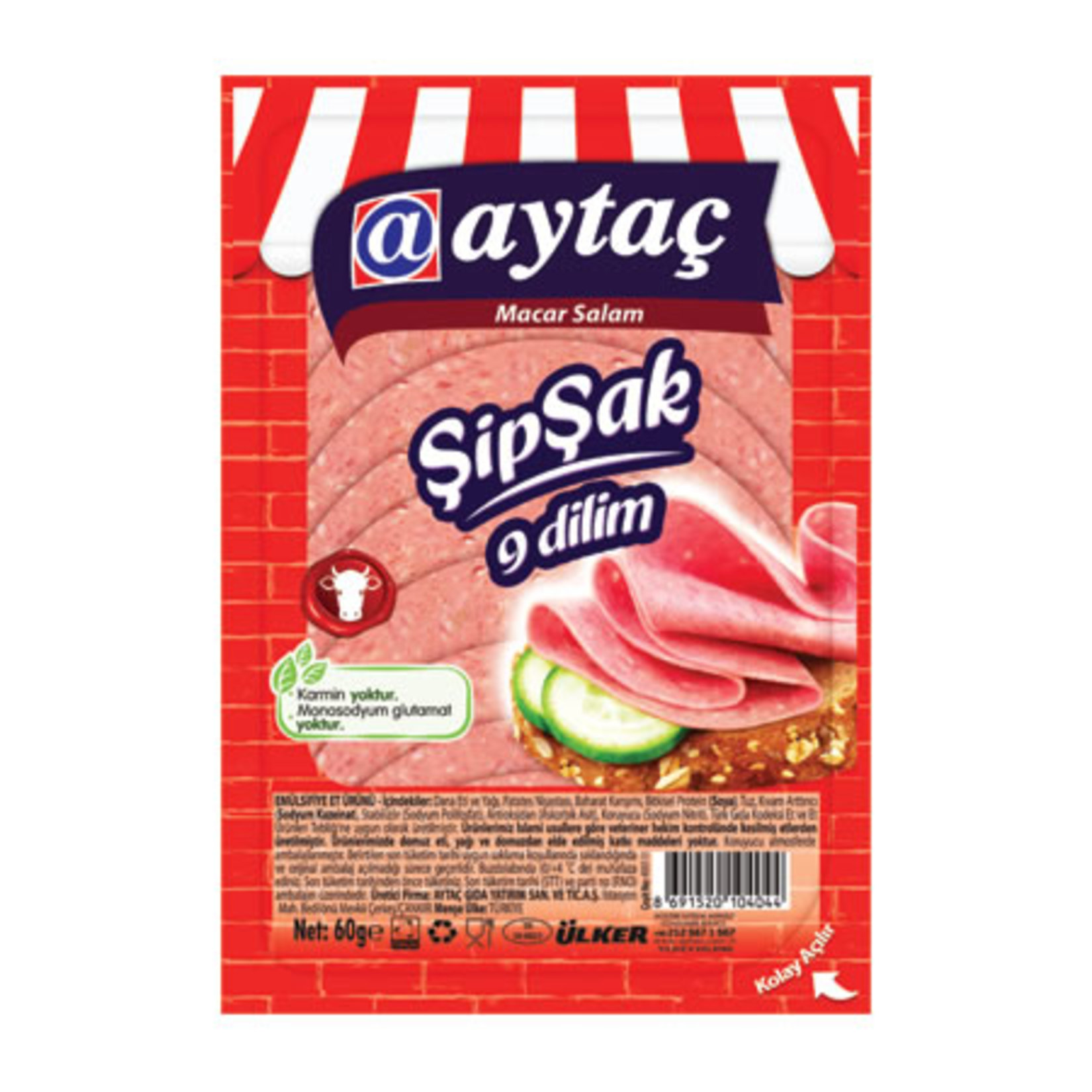 Aytaç Şipşak Dilimli Macar Salam 60 G