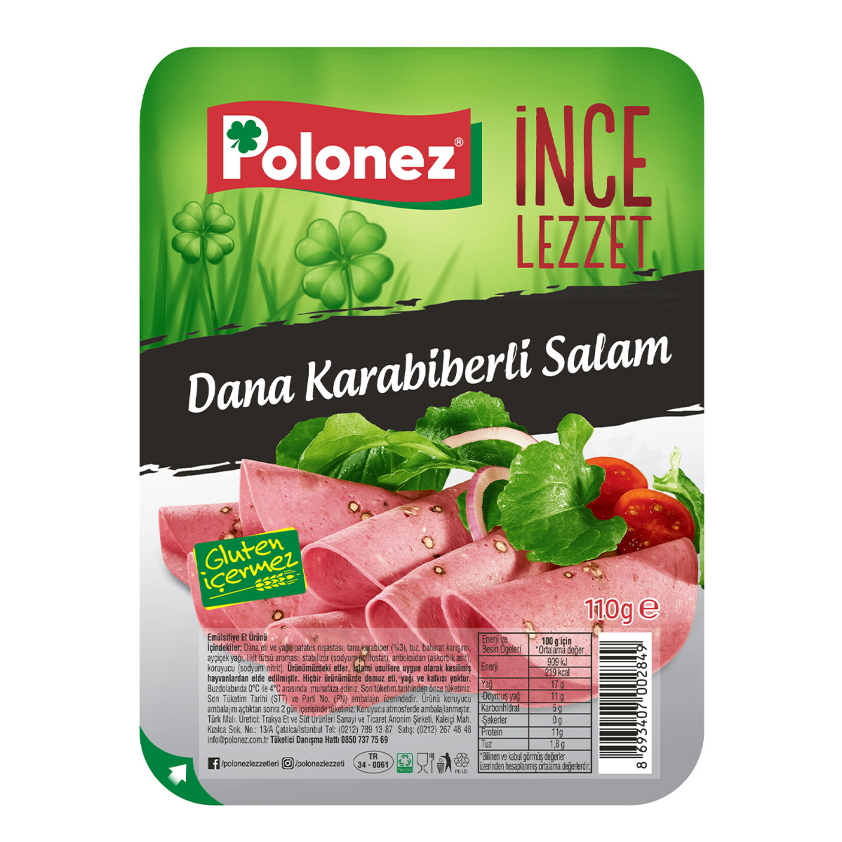 Polonez Karabiberli Salam 110 G
