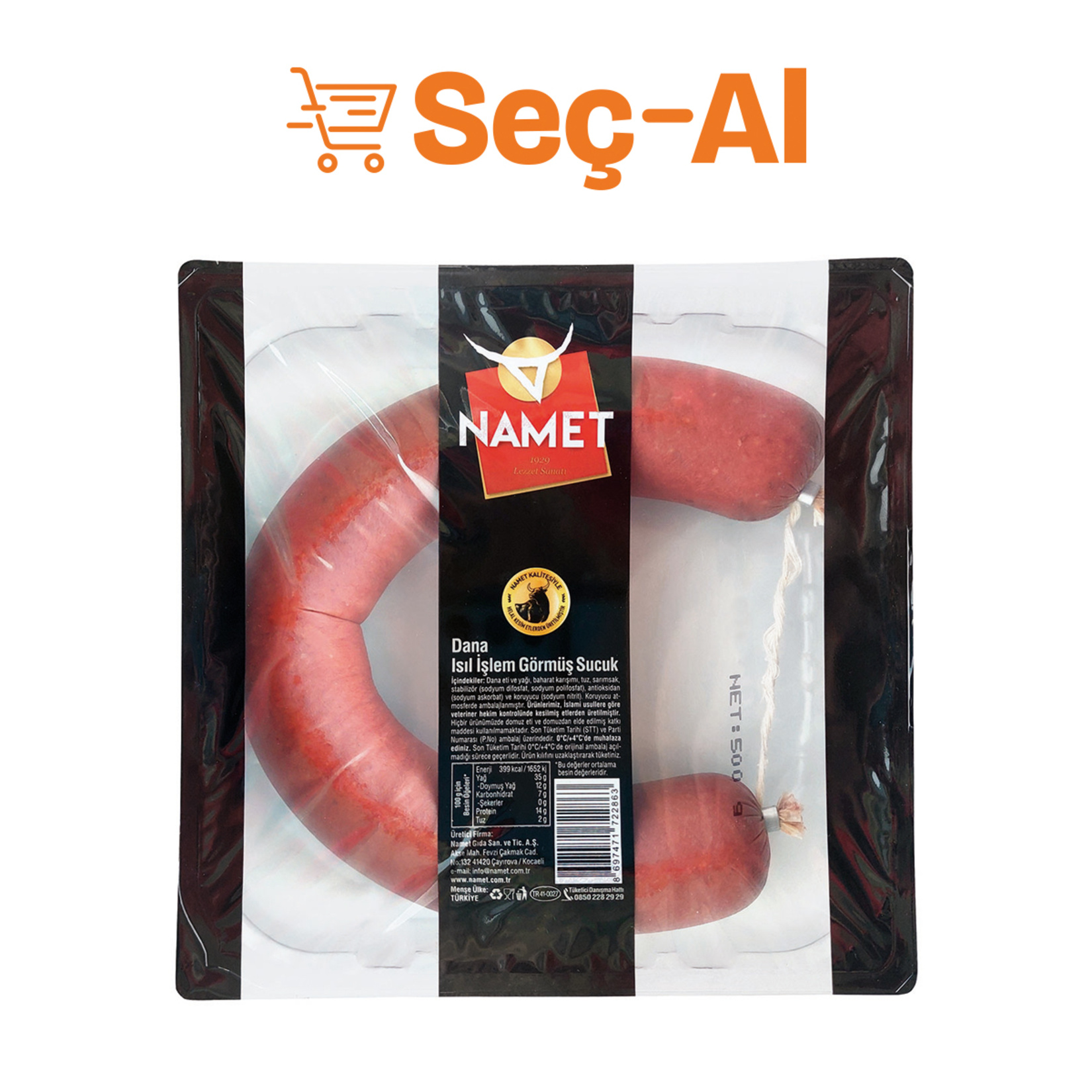 Namet Isıl İşlem Görmüş Kangal Sucuk 500 G