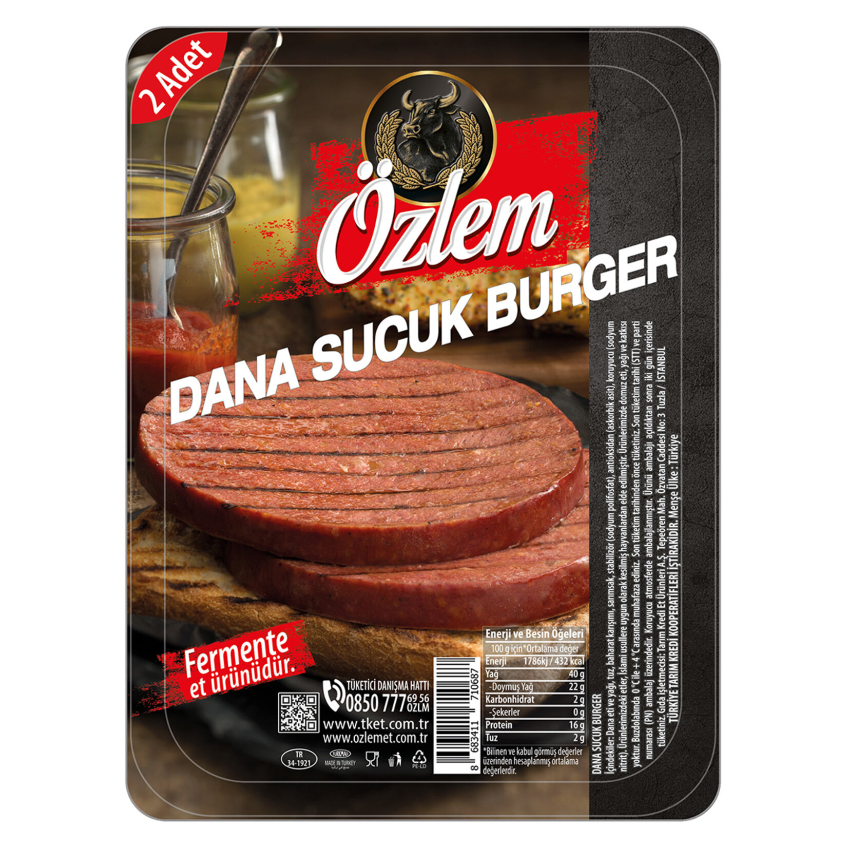 Özlem Dana Sucuk Burger 130 G