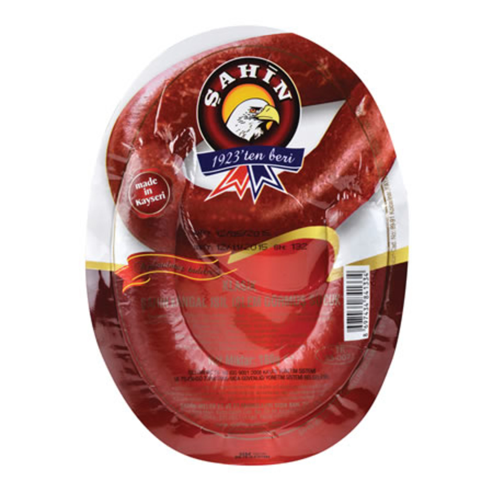 Şahin Vakumlu Kangal Isıl İşlem Görmüş Sucuk 180 G