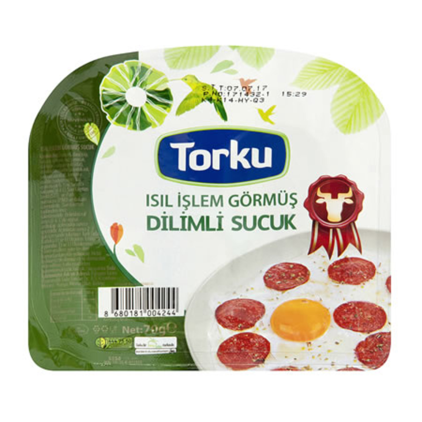 Torku Isıl İşlem Görmüş Dilimli Sucuk 70 G