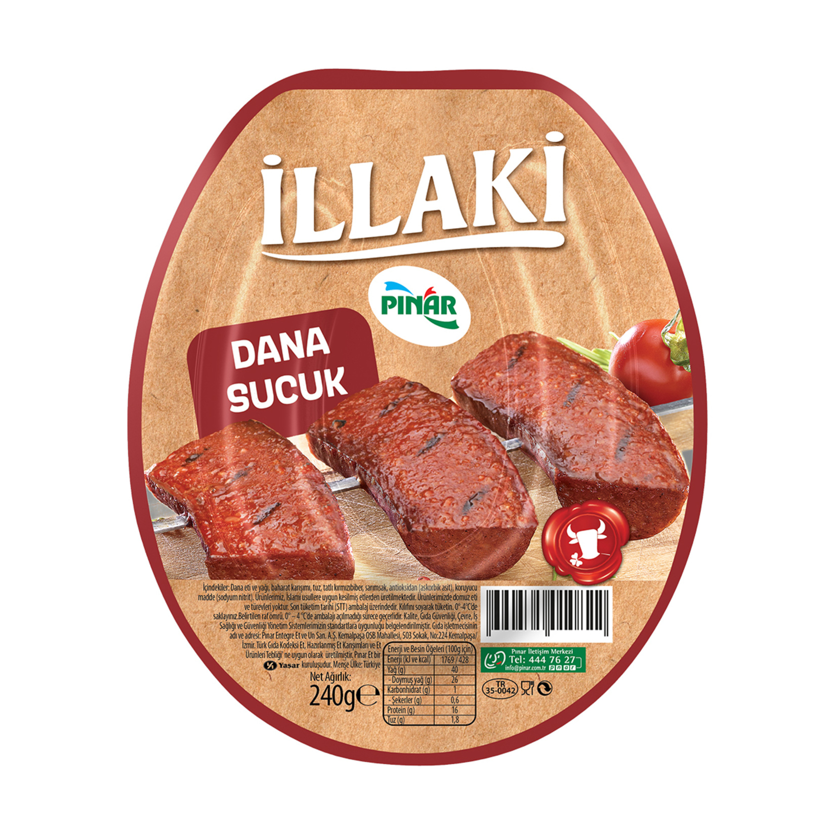 Pınar İllaki Dana Sucuk 240 G