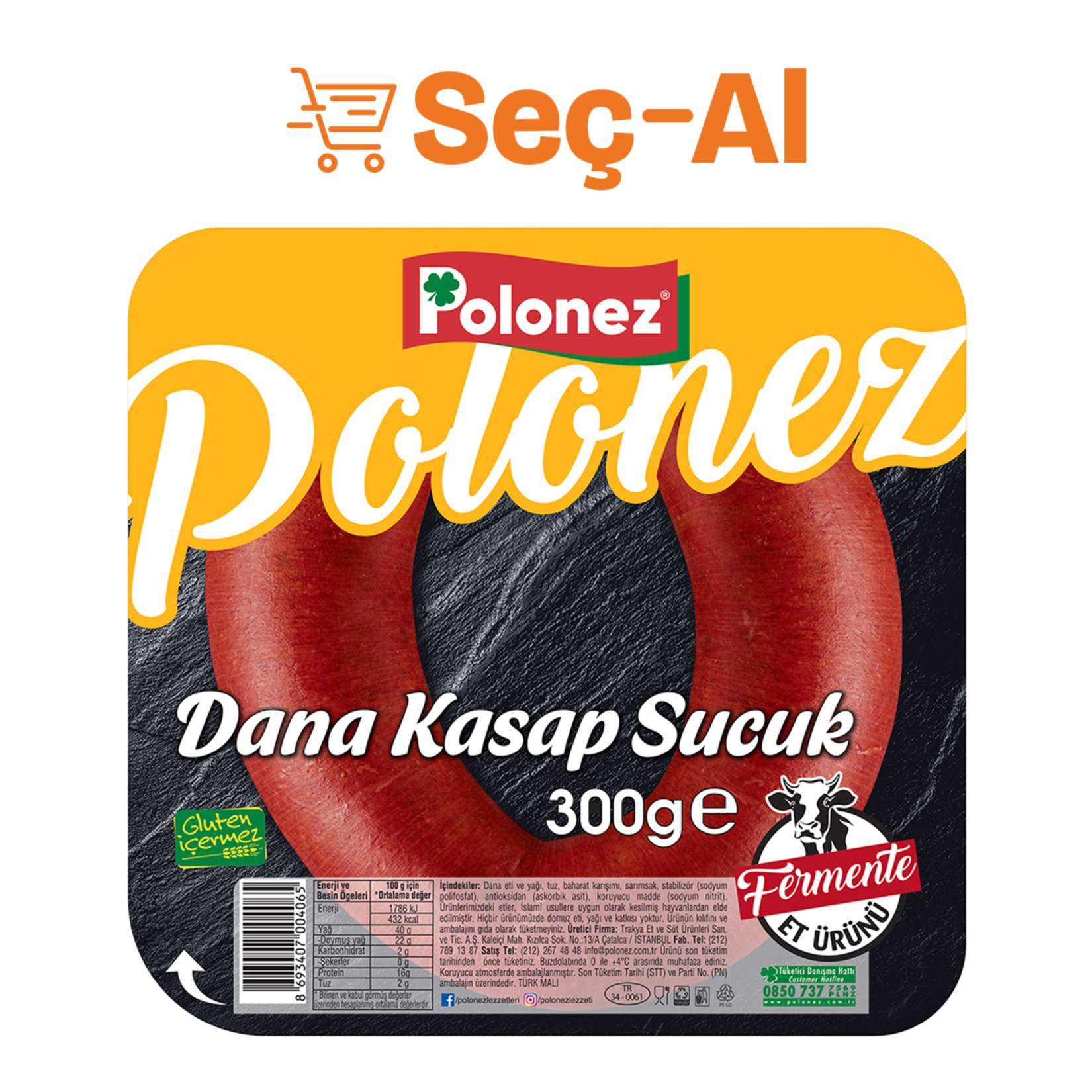 Polonez Dana Kasap Sucuk 300 G