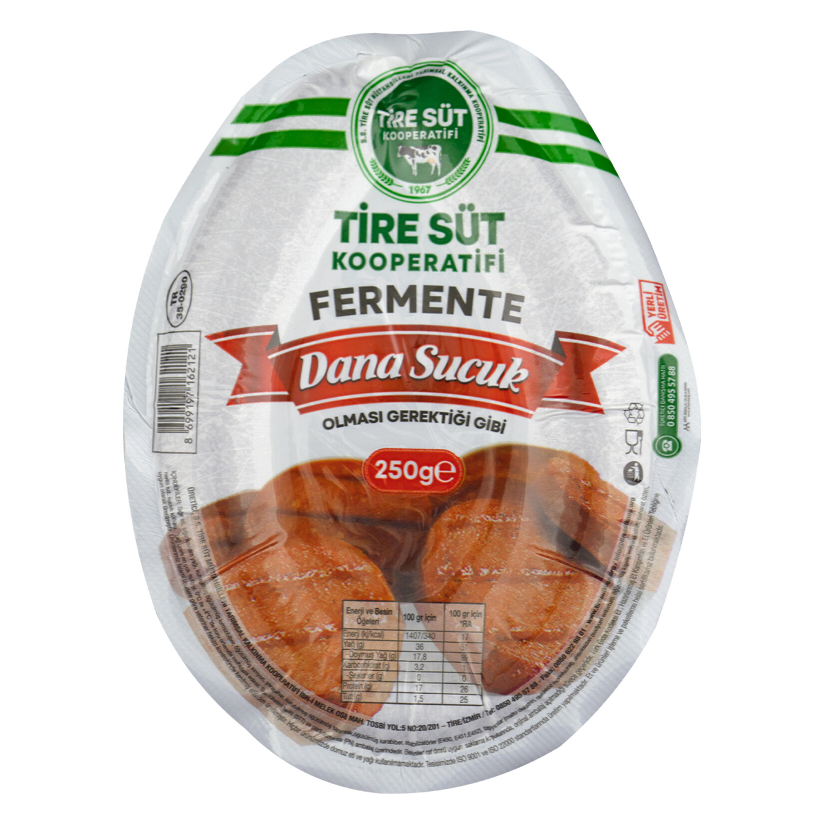 Tire Süt Kooperatifi Dana Sucuk 250gr