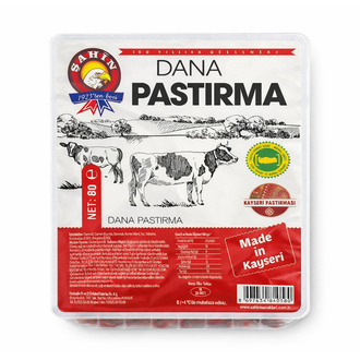 Şahin Vakumlu Dana Pastırma 80 G