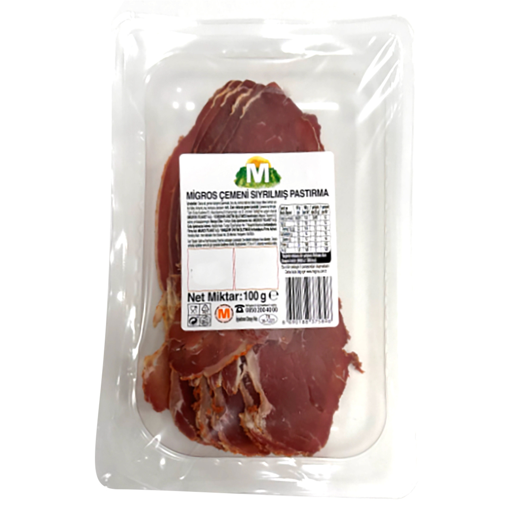 Migros Çemeni Sıyrılmış Pastırma 100 G