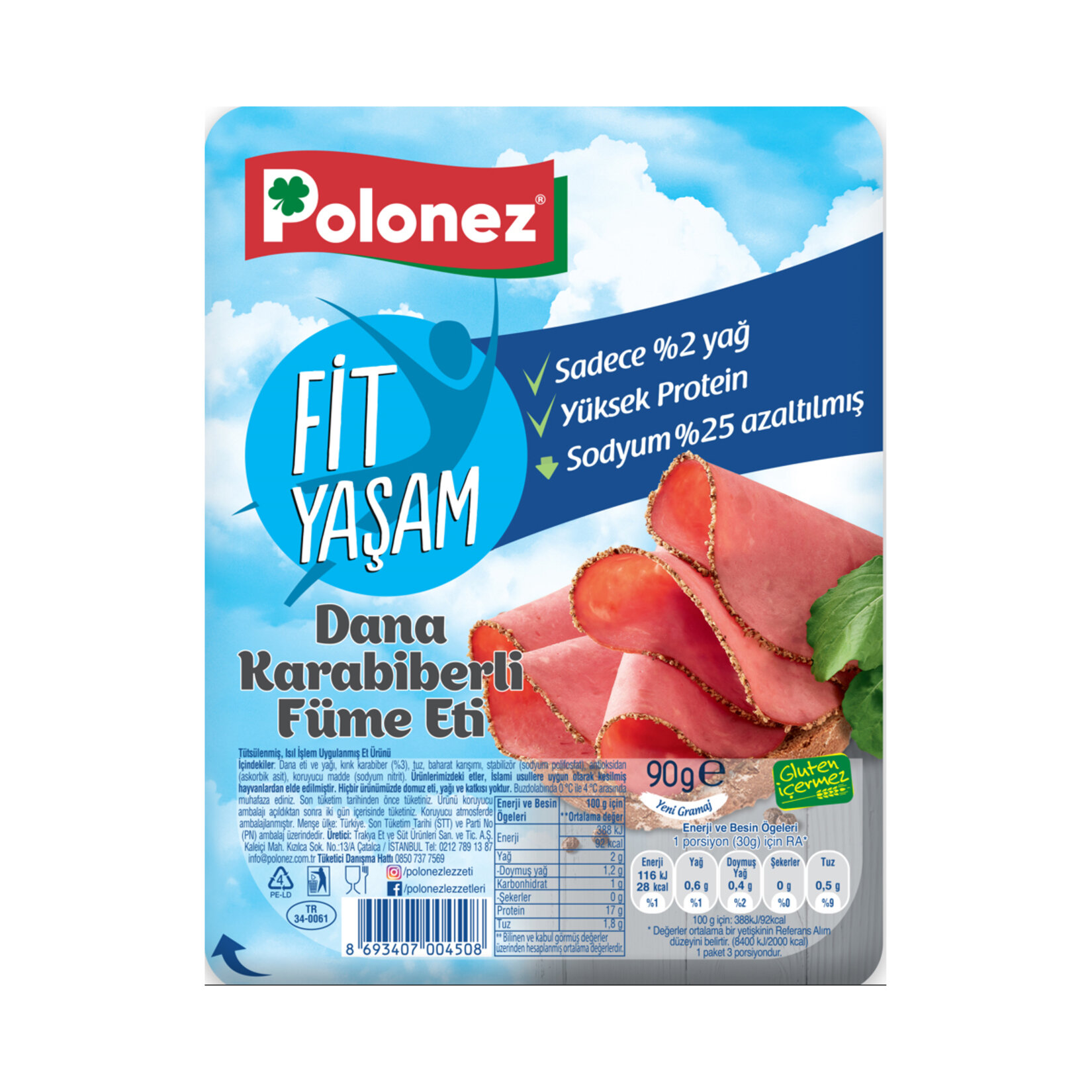 Polonez Füme Et Karabiberli 90 G